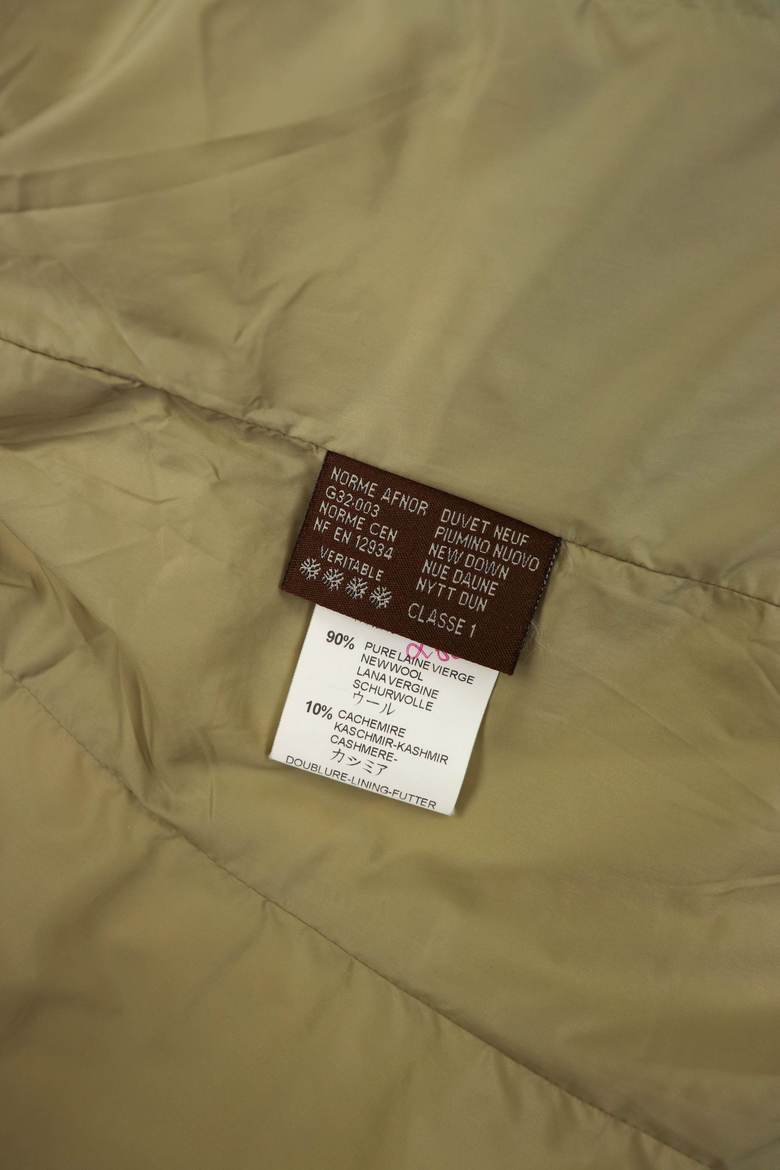 Moncler Vintage Moncler Beige Quilted Nylon Down Puffer Coat Jacket Size XS / US 0-2 / IT 36-38 - 14 Thumbnail