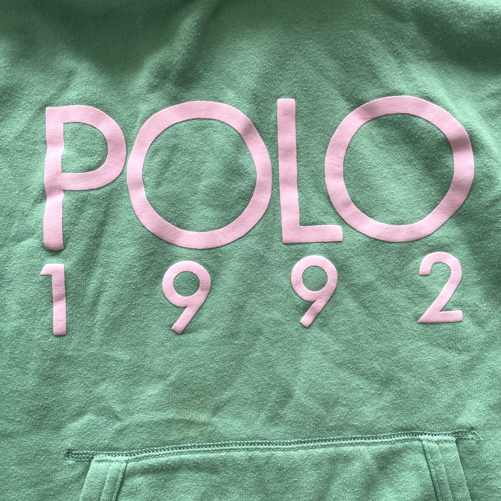 Ralph Lauren VINTAGE Polo Ralph Lauren 1992 Green Hoodie Sweatshirt Womens Small Pullover 90s Sweater Spotlight 90s Hip Hop City Graphic Print Size S / US 4 / IT 40 - 3 Thumbnail