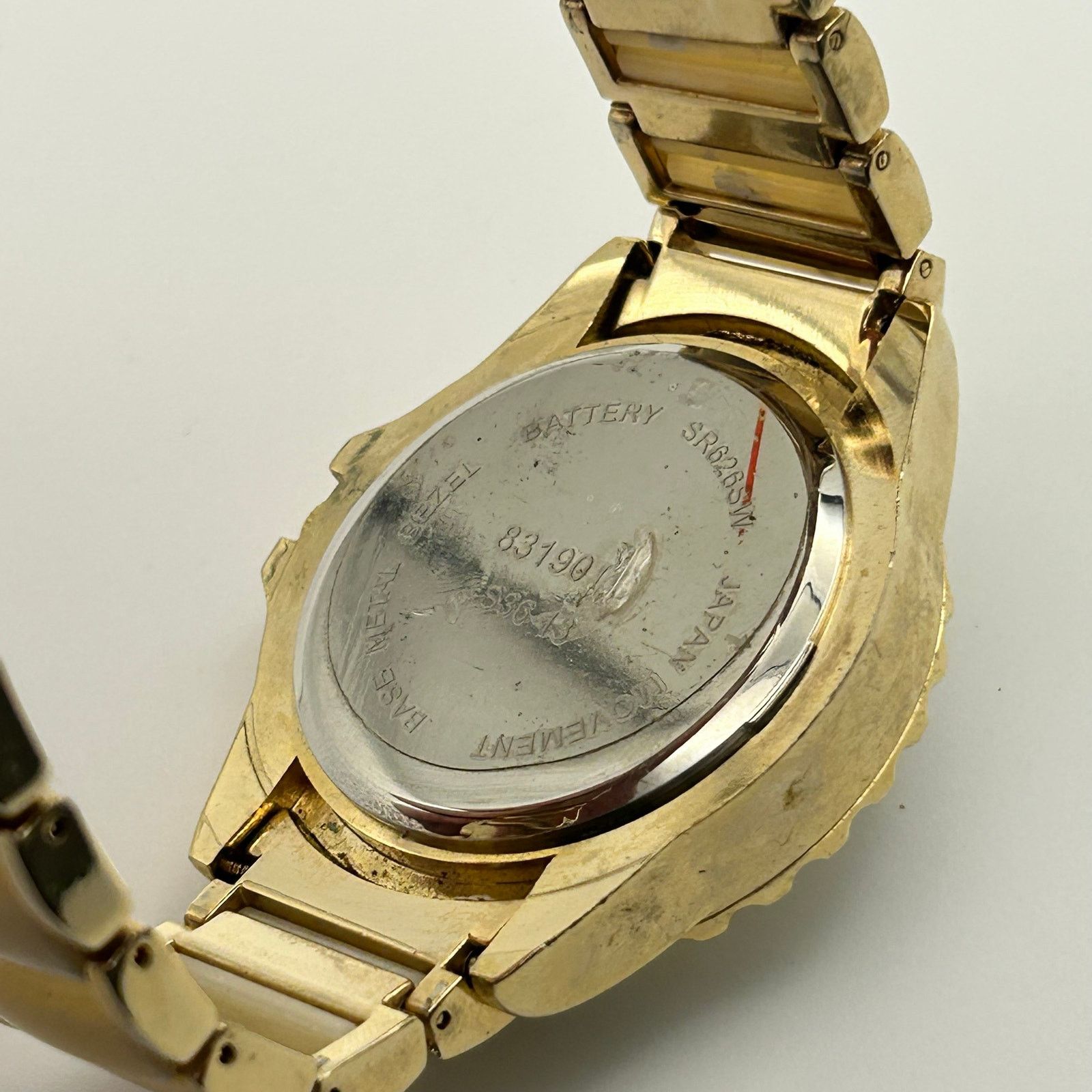 Other Women’s Gold Tone Chronograph Style Dial Watch New Battery Size ONE SIZE - 6 Thumbnail
