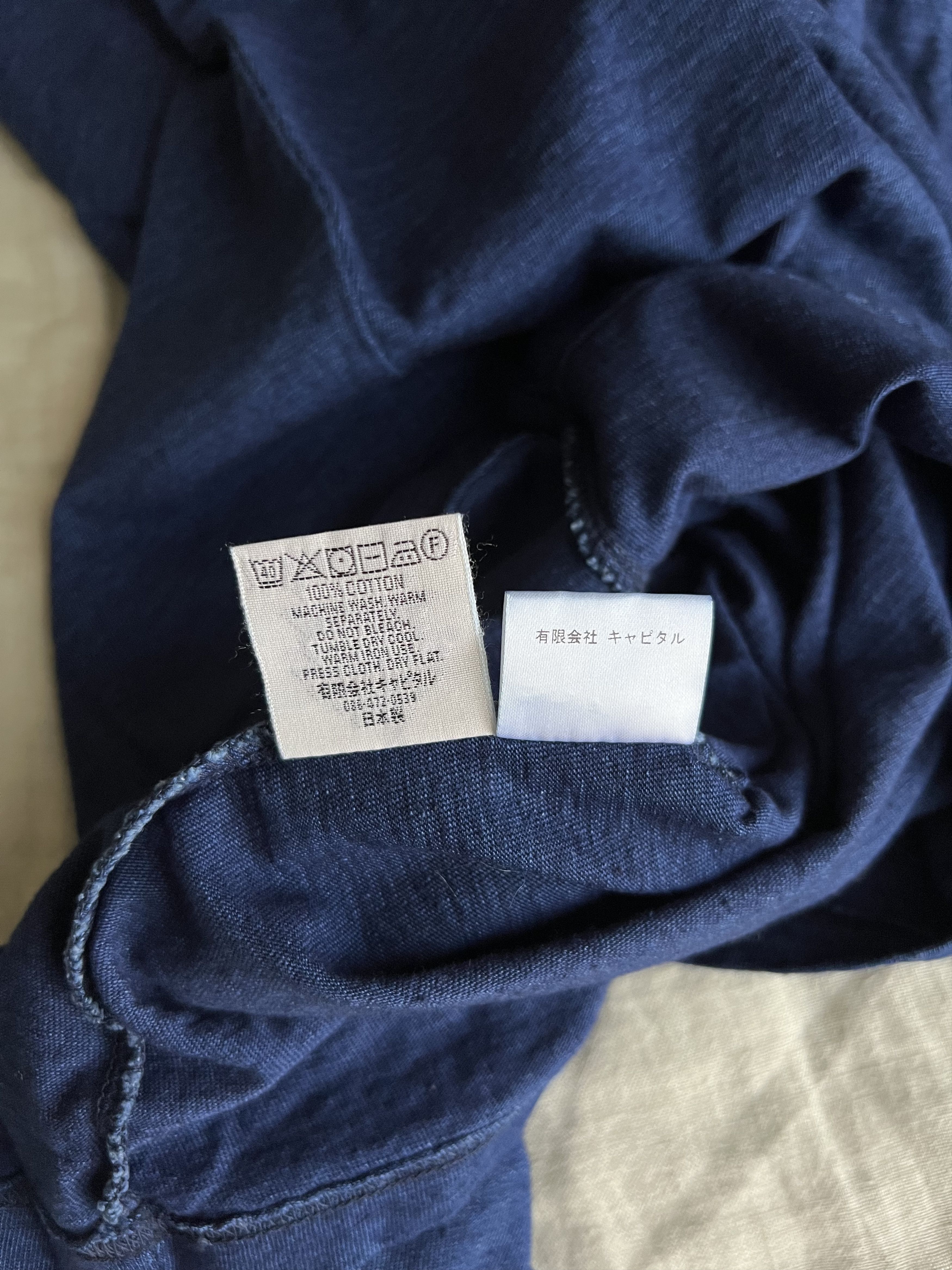 Kapital Kapital Blue Hands IDG Jersey Tee in Blue Size US M / EU 48-50 / 2 - 8 Thumbnail
