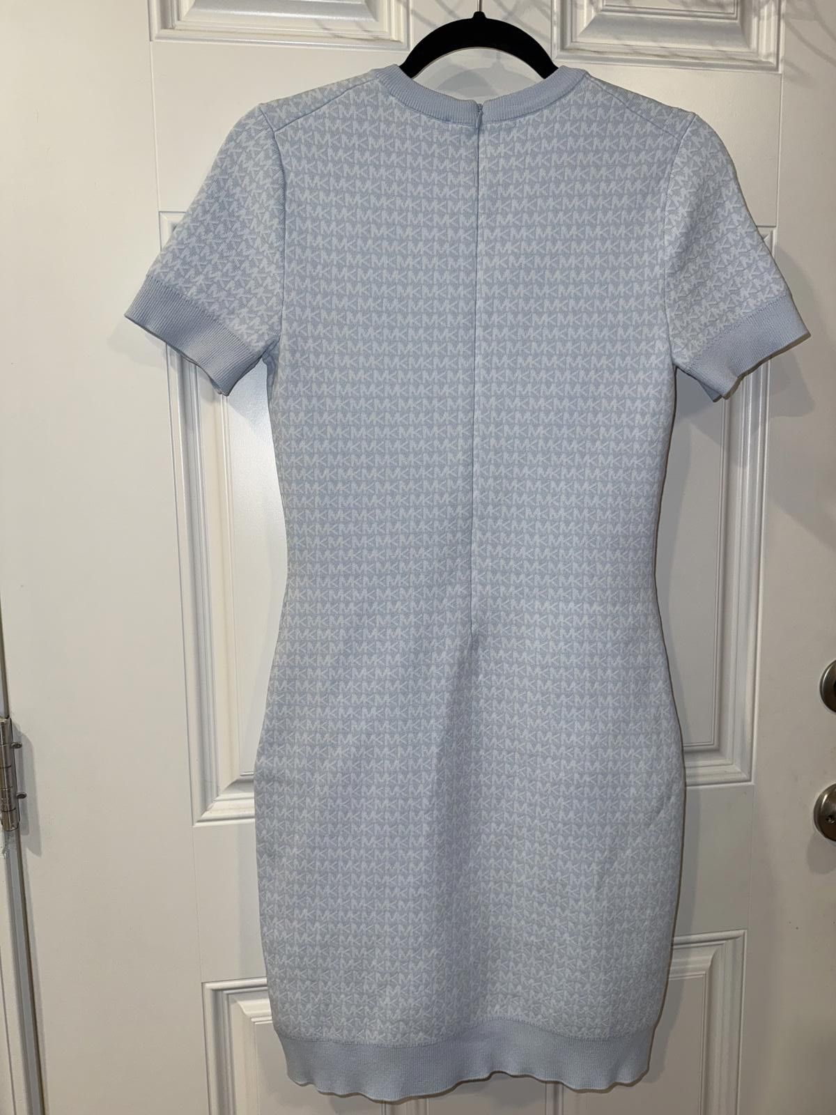 Michael Kors Michael Kors Sweater Dress Short Sleeve Blue Women's Size M / US 6-8 / IT 42-44 - 4 Thumbnail