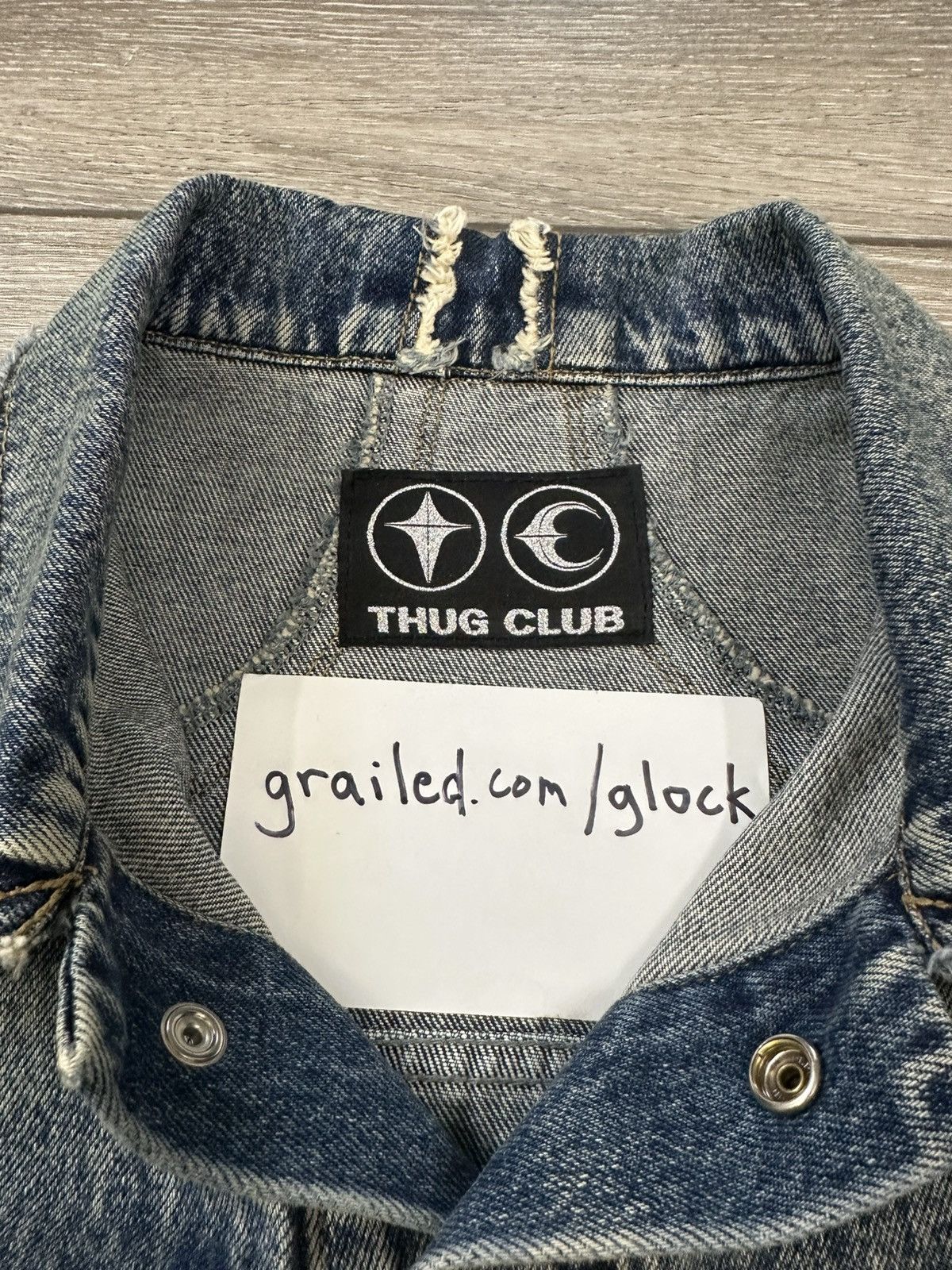 Thug Club Thug Club Tribal Denim Jacket Size Large 3 Size US L / EU 52-54 / 3 - 6 Thumbnail