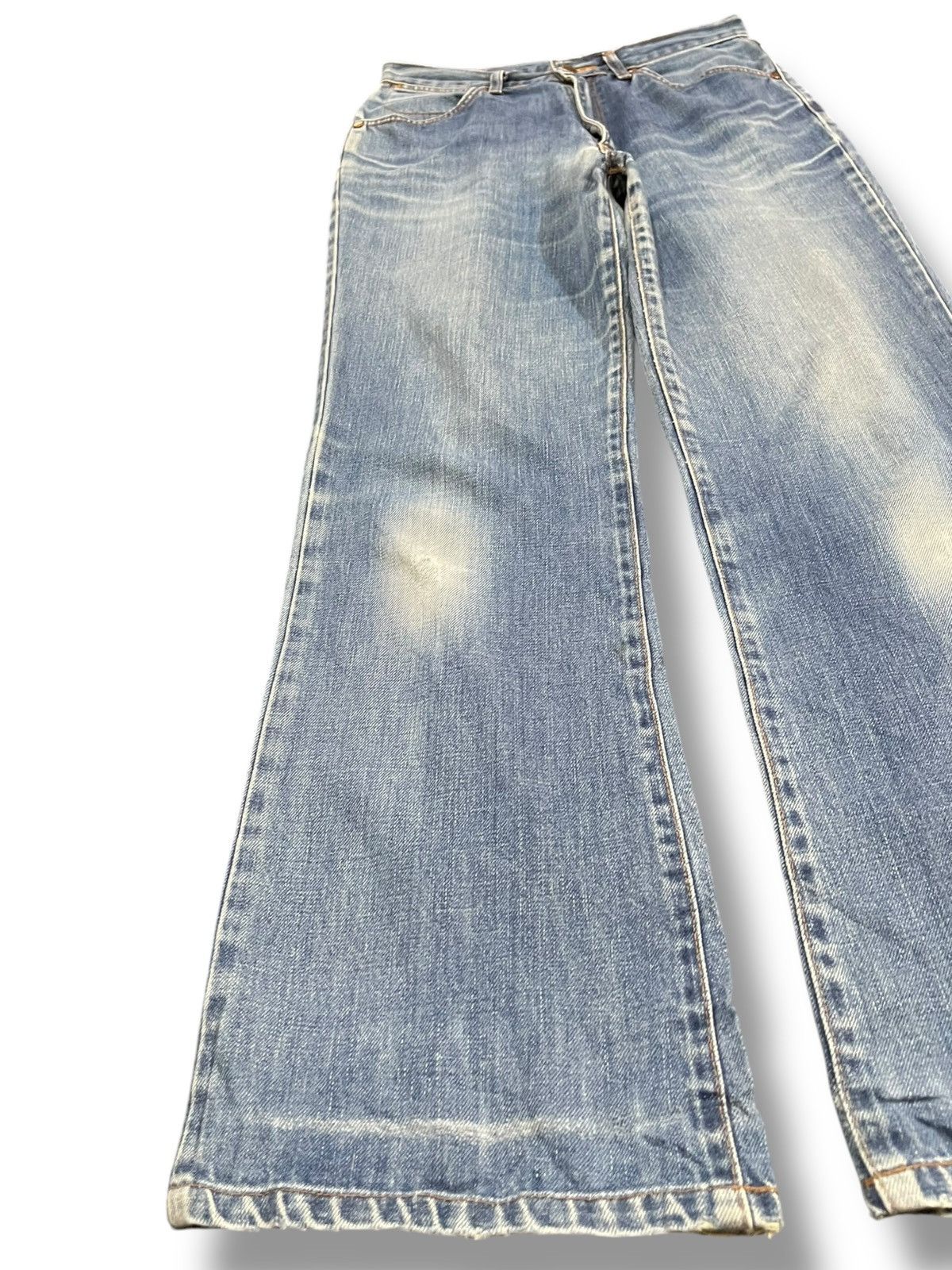 4GSELLER Vintage Wrangler Flare Bell Bottom Mudwash Denim Size US 29 - 4 Thumbnail