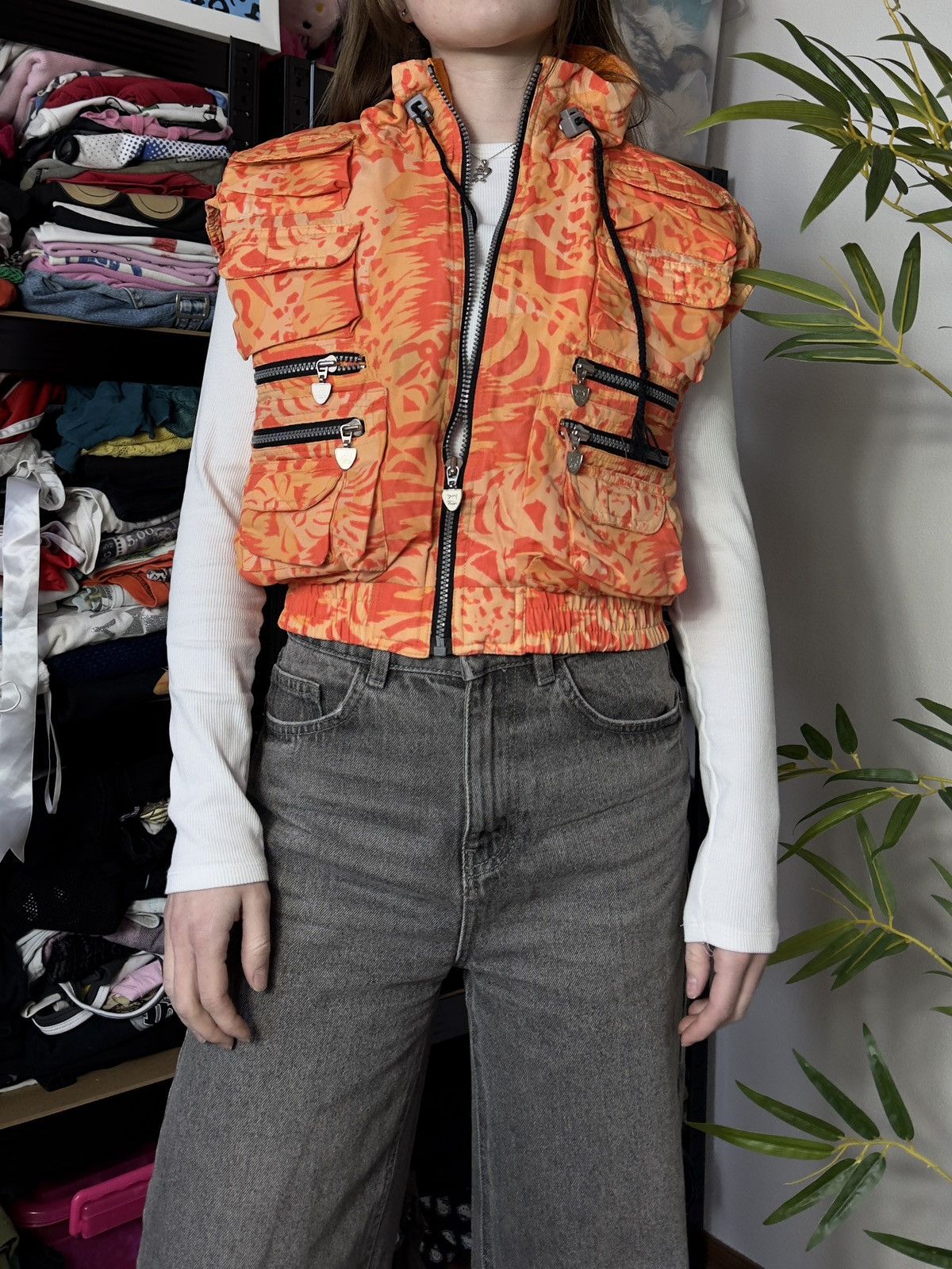 Vintage VINTAGE BOY SNOWMACHINE ORANGE JACKET VEST Size M / US 6-8 / IT 42-44 - 5 Thumbnail