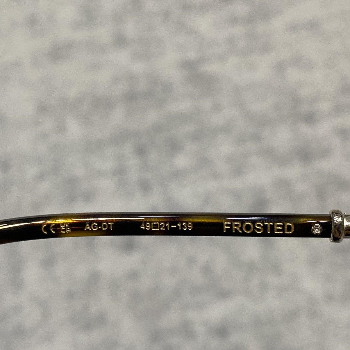 Chrome Hearts HROME HEARTS FROSTED Antique Gold/Dark Tortoise Size ONE SIZE - 14 Thumbnail