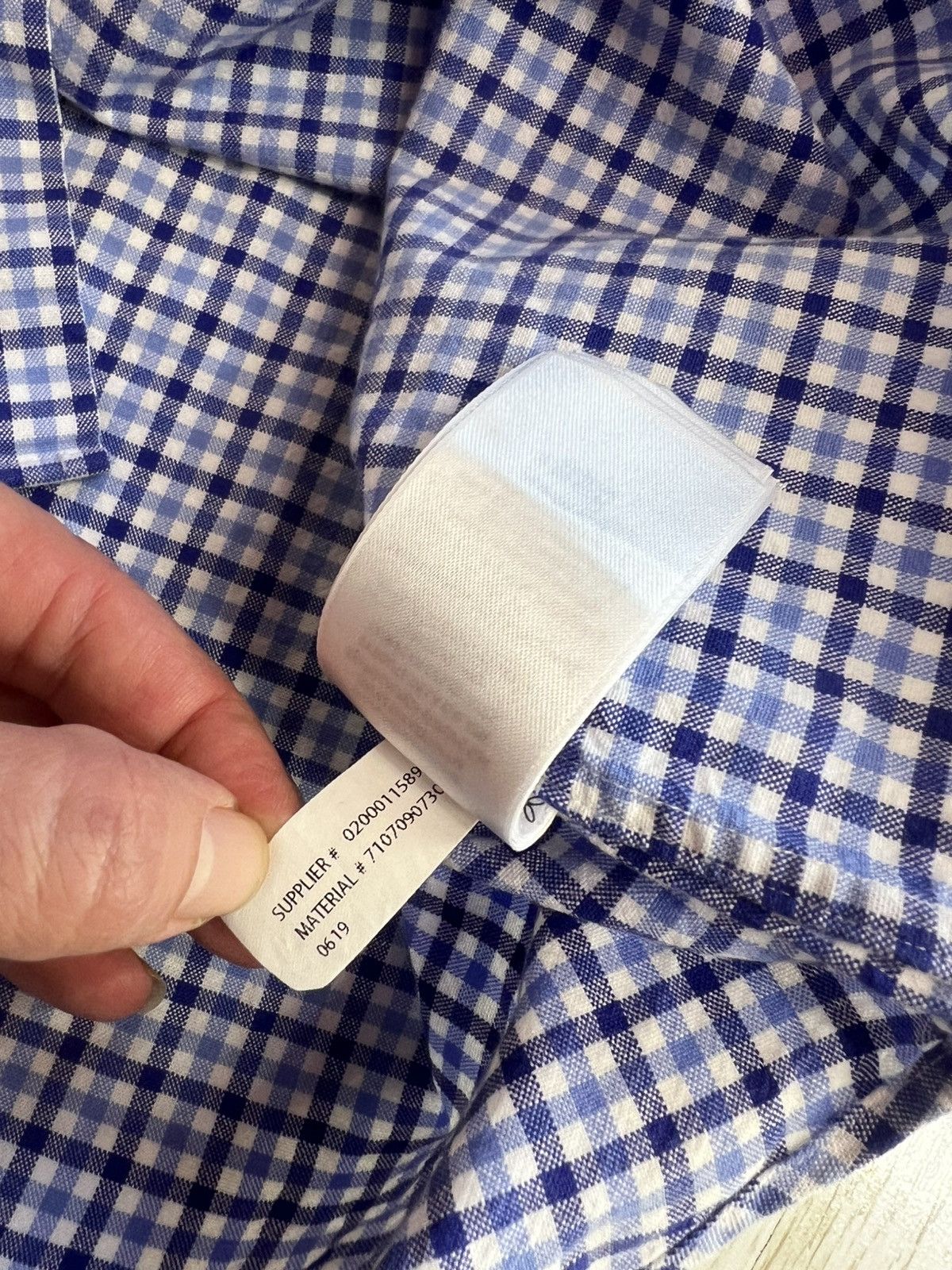 Ralph Lauren Ralph Lauren Slim Fit Stretch Oxford Plaid Shirt Blue Check Size US XL / EU 56 / 4 - 8 Thumbnail