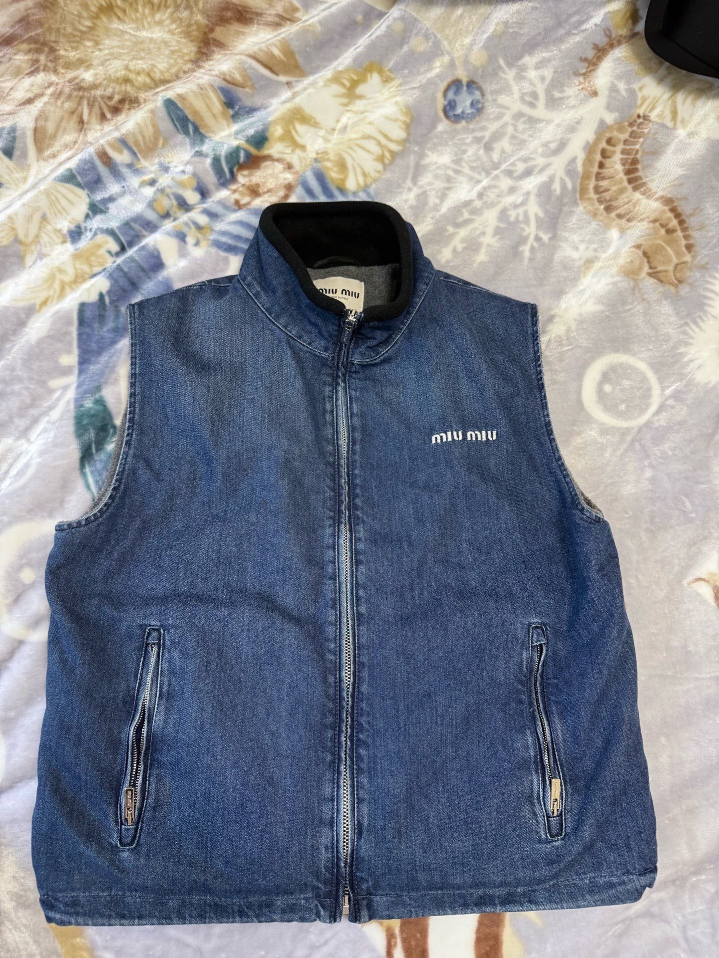 Miu Miu Miu Miu 25FW Sherpa Denim Vest Size S / US 4 / IT 40 - 1 Thumbnail