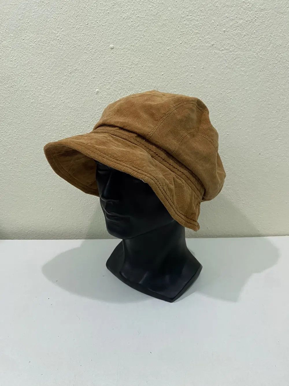 Japanese Brand Japanese Brand Corduroy Plain Bucket Hat Size ONE SIZE - 2 Thumbnail