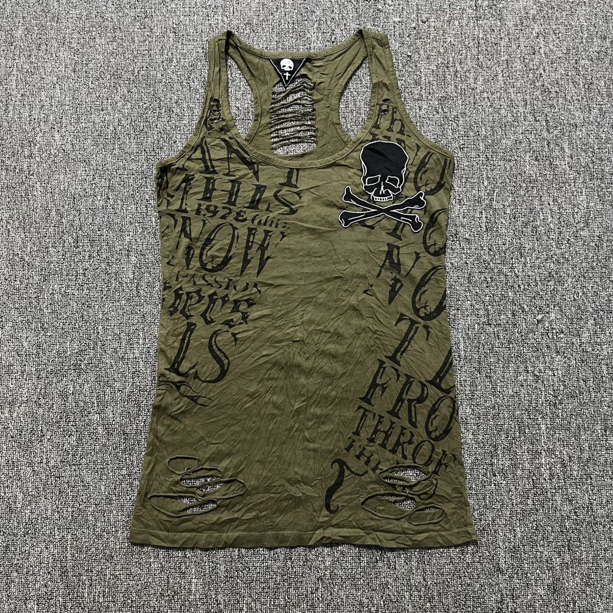 KMRii crazy ☠️ Skull Poem Laced Tanktop Size US M / EU 48-50 / 2 - 1 Thumbnail