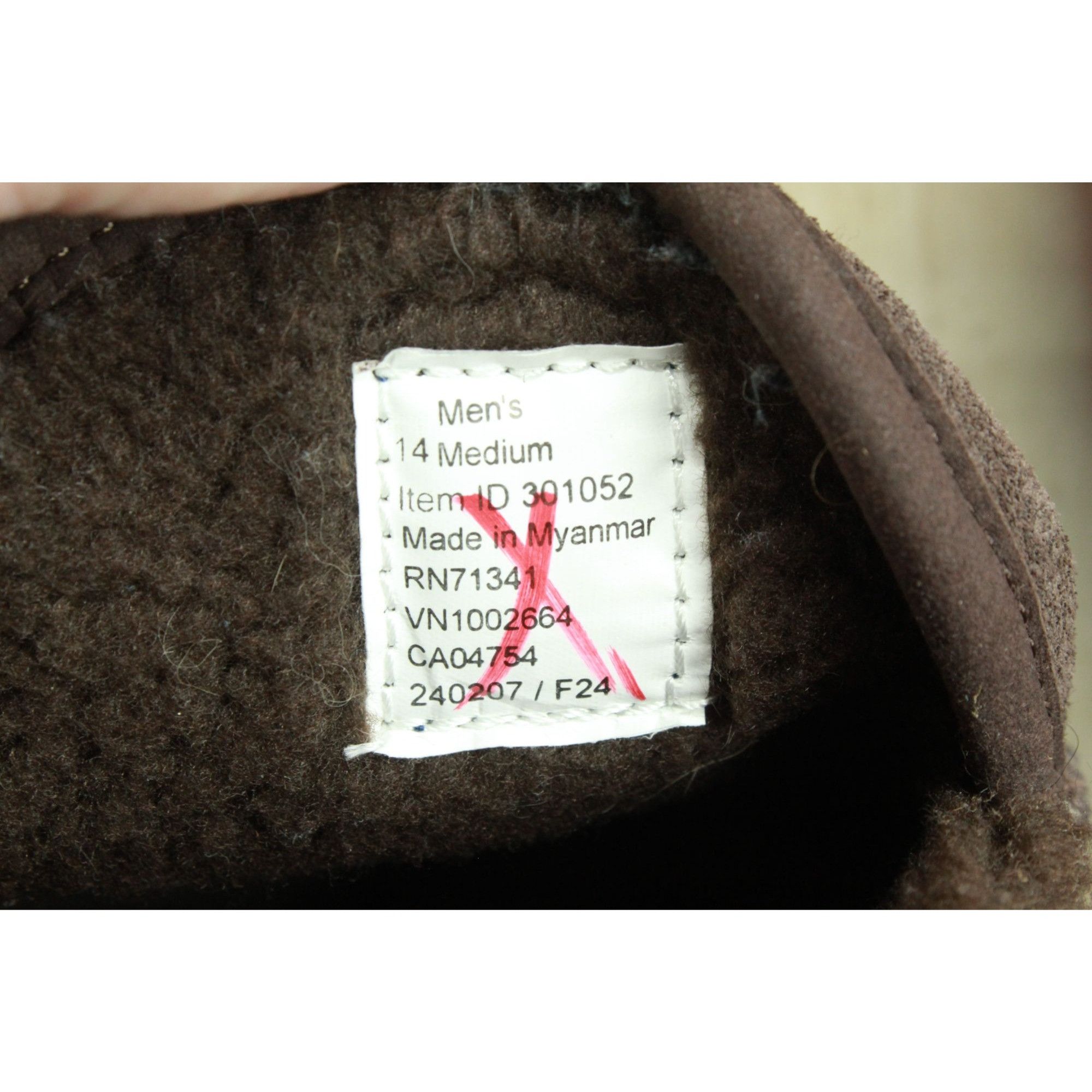 L.L. Bean LL Bean Dark Brown Suede Fleece Moc Slippers Men's Size 14 M Size US 14 / EU 47 - 8 Thumbnail