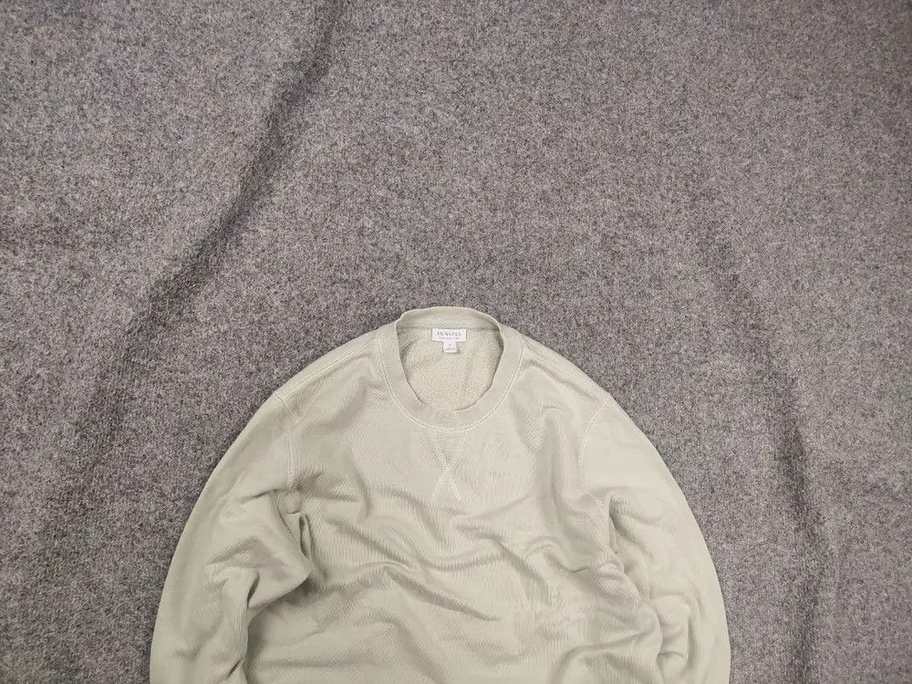 Sunspel Sunspel England Design Light Green crew chek Sweatshirt Size US S / EU 44-46 / 1 - 1 Thumbnail