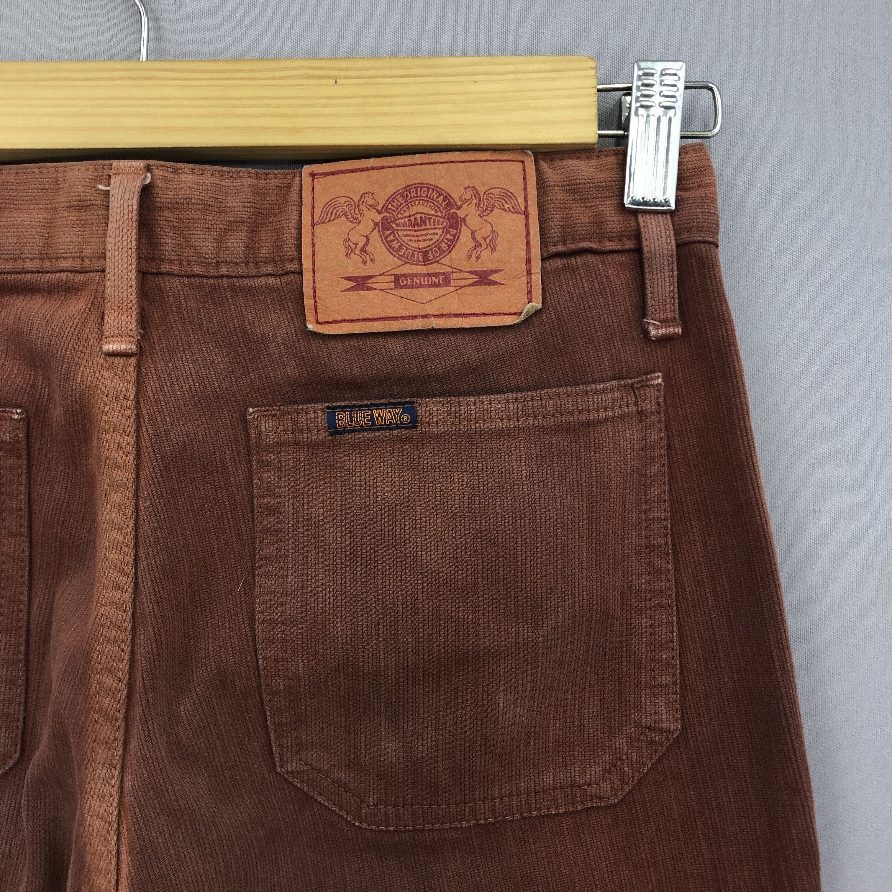 Japanese Brand Vintage 90s Blue Way Flare Jeans Bell Bottom Denim GF30269 Size 28" / US 6 / IT 42 - 5 Thumbnail