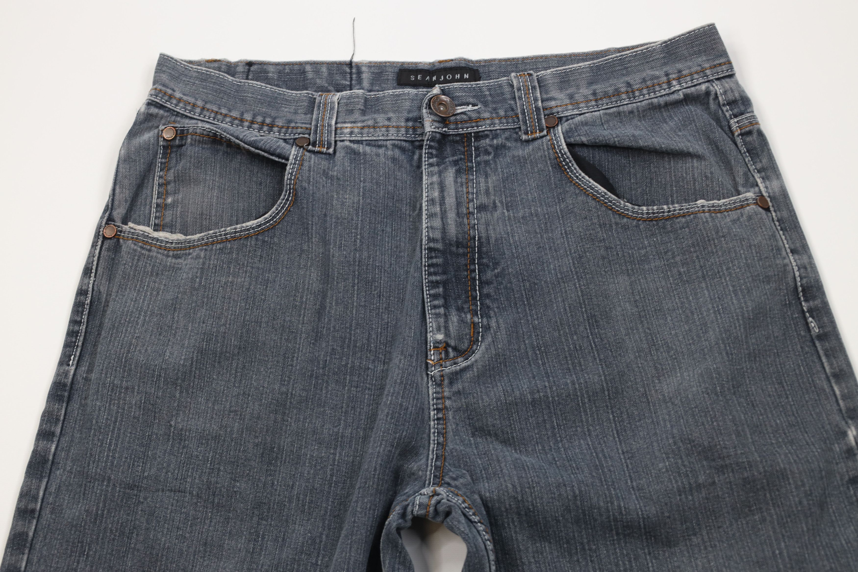 Sean John Vintage 90s Y2K Sean John Baggy Wide Leg Denim Jeans Blue Size US 36 / EU 52 - 2 Thumbnail