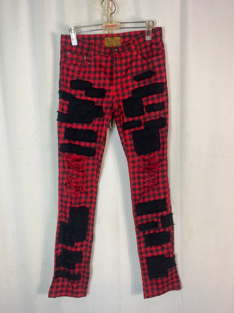 Japanese Brand × Seditionaries Best price 🔥Jury black patchwork distressed pants Size US 29 - 1 Thumbnail