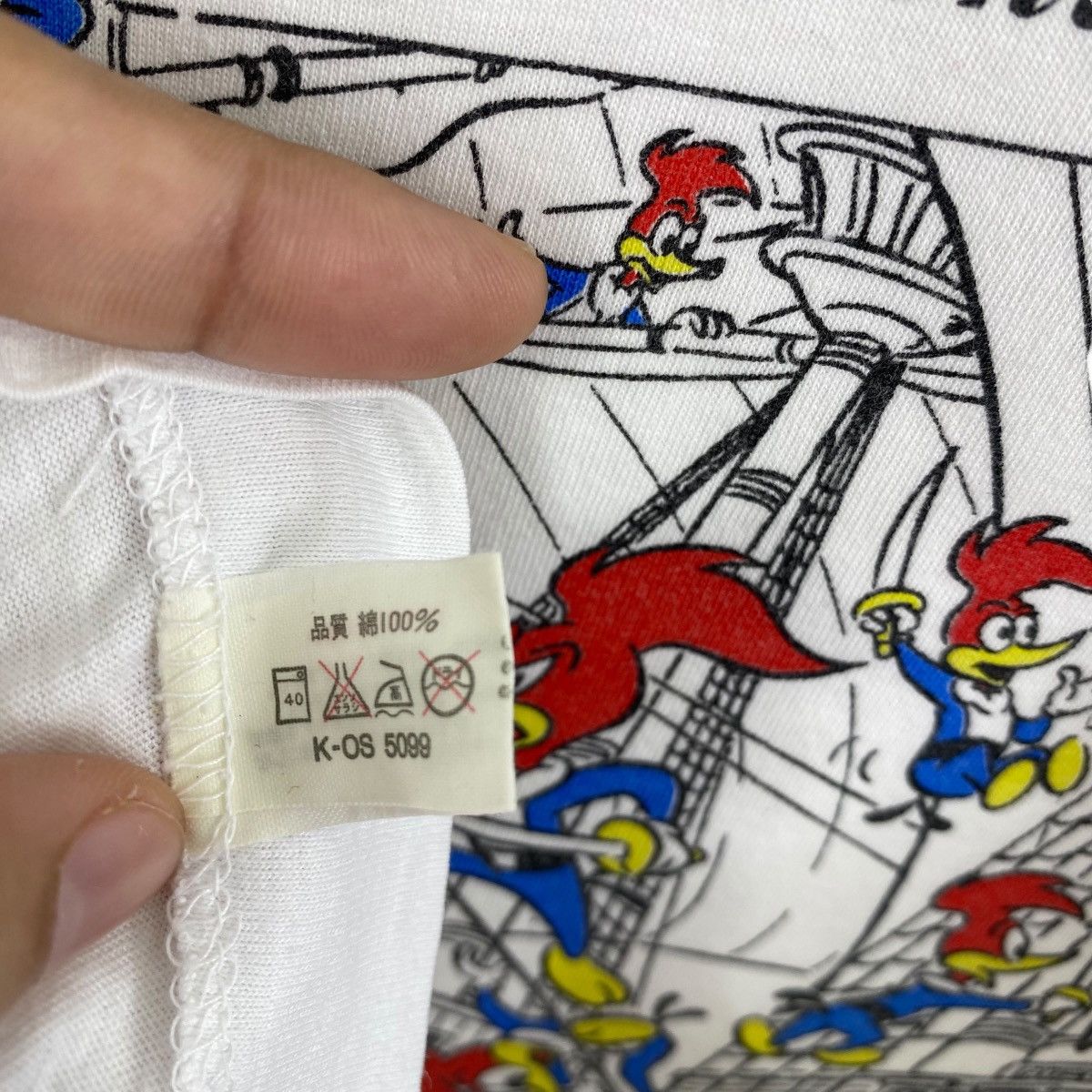Vintage Vintage 80's WOODY WOODPECKER Classic Cartoon Graphic Tee Size US L / EU 52-54 / 3 - 8 Thumbnail