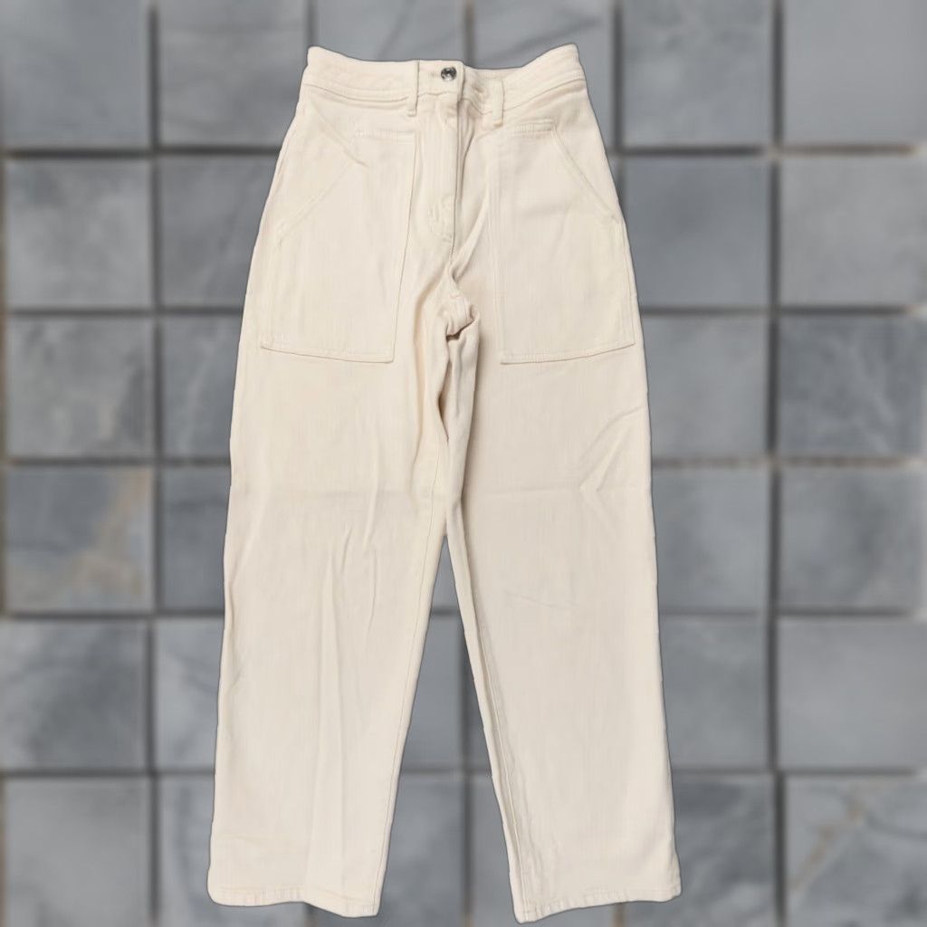 Vintage Wilfred Free Modern Utility Pants Women's Size 0 Beige Mid Rise Casual Cotton Spandex Outdoor Size 25" / US 0 / IT 36 - 1 Thumbnail
