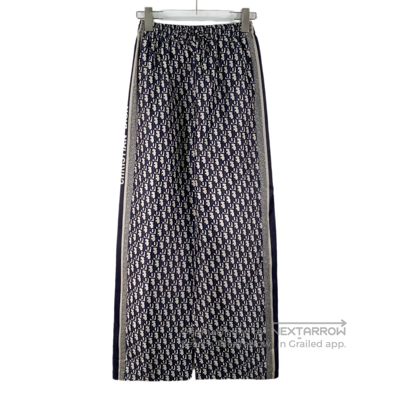Dior Dior Dark blue logo jacquard full print mulberry silk casu Size US 32 / EU 48 - 1 Thumbnail