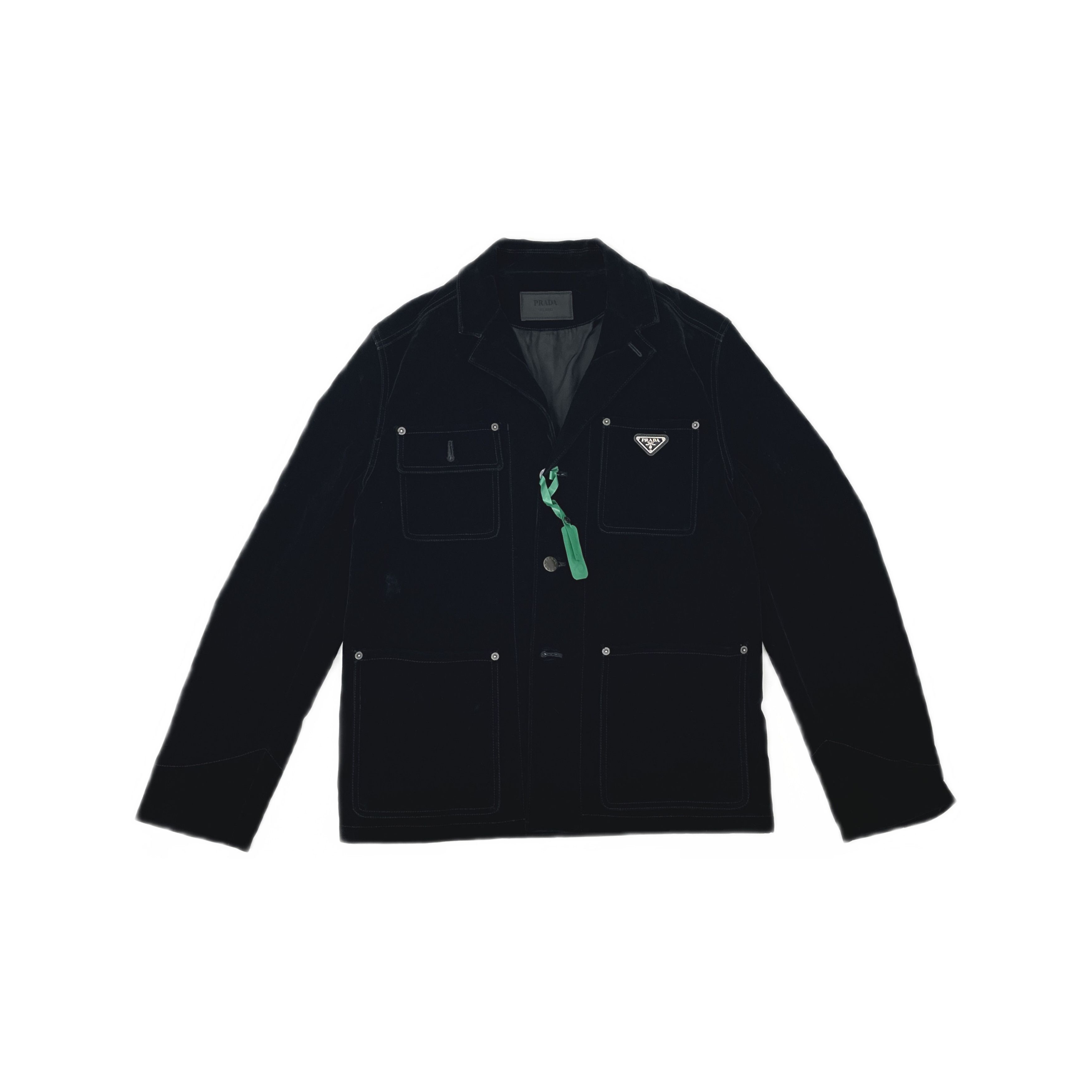 Prada Prada Velvet Denim Jacket Size 48 Size US M / EU 48-50 / 2 - 1 Thumbnail