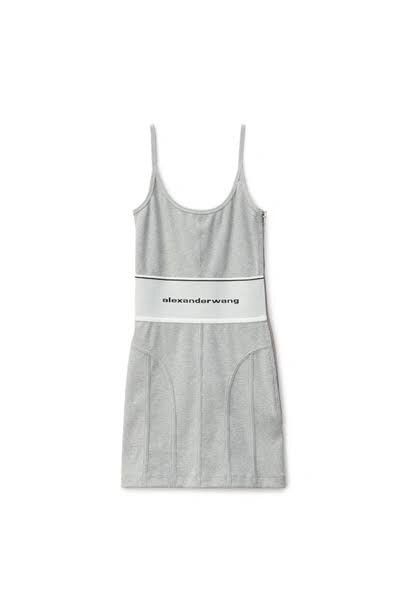 Alexander Wang ALEXANDERWANG ELASTIC BODYCON LOGO DRESS Size S / US 4 / IT 40 - 1 Thumbnail