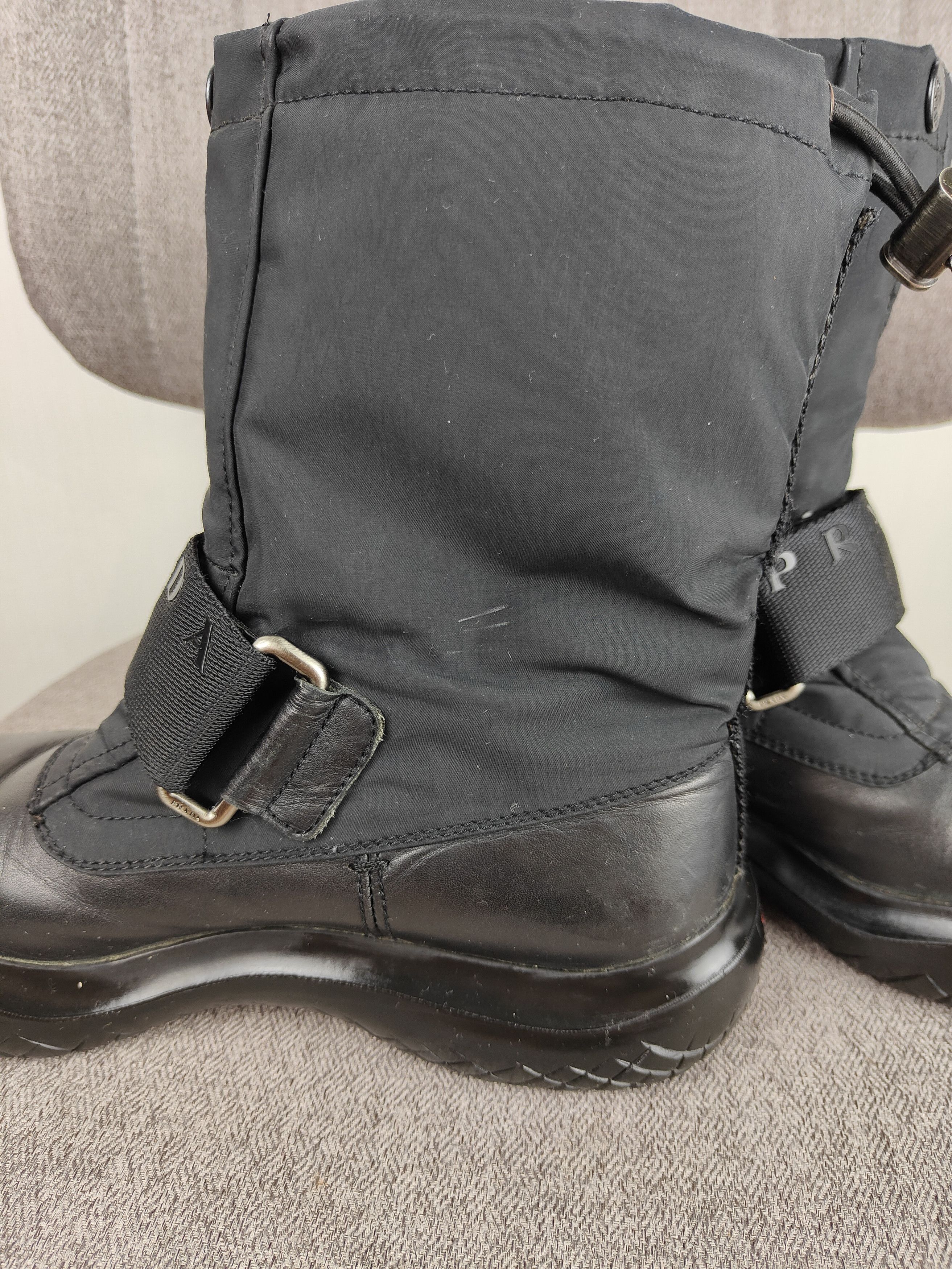 Prada Prada Iconic Square Toe Velcro Zip Boots F/W 1999 Size US 8 / EU 41 - 14 Thumbnail