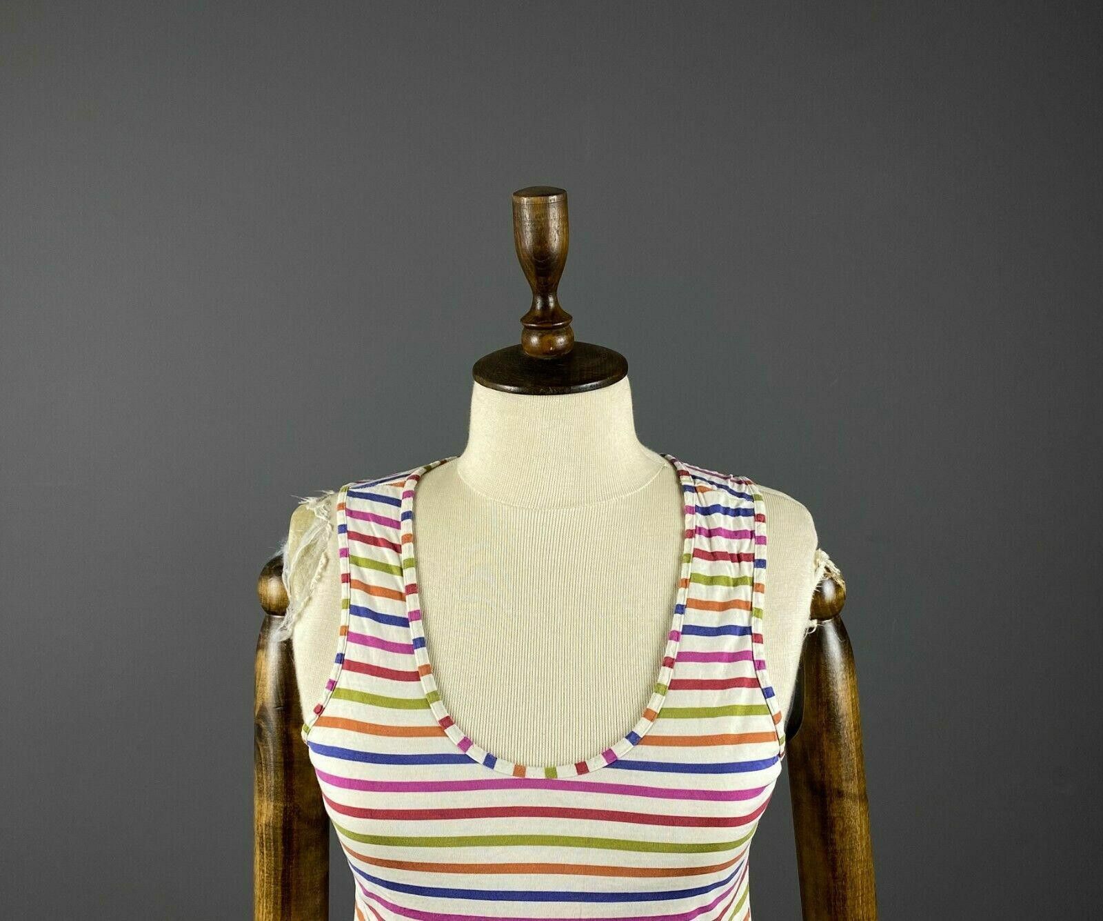 Designer Ladies Gudrun Sjoden Multicolour Stripe Silk Dress Size S Size S / US 4 / IT 40 - 2 Thumbnail