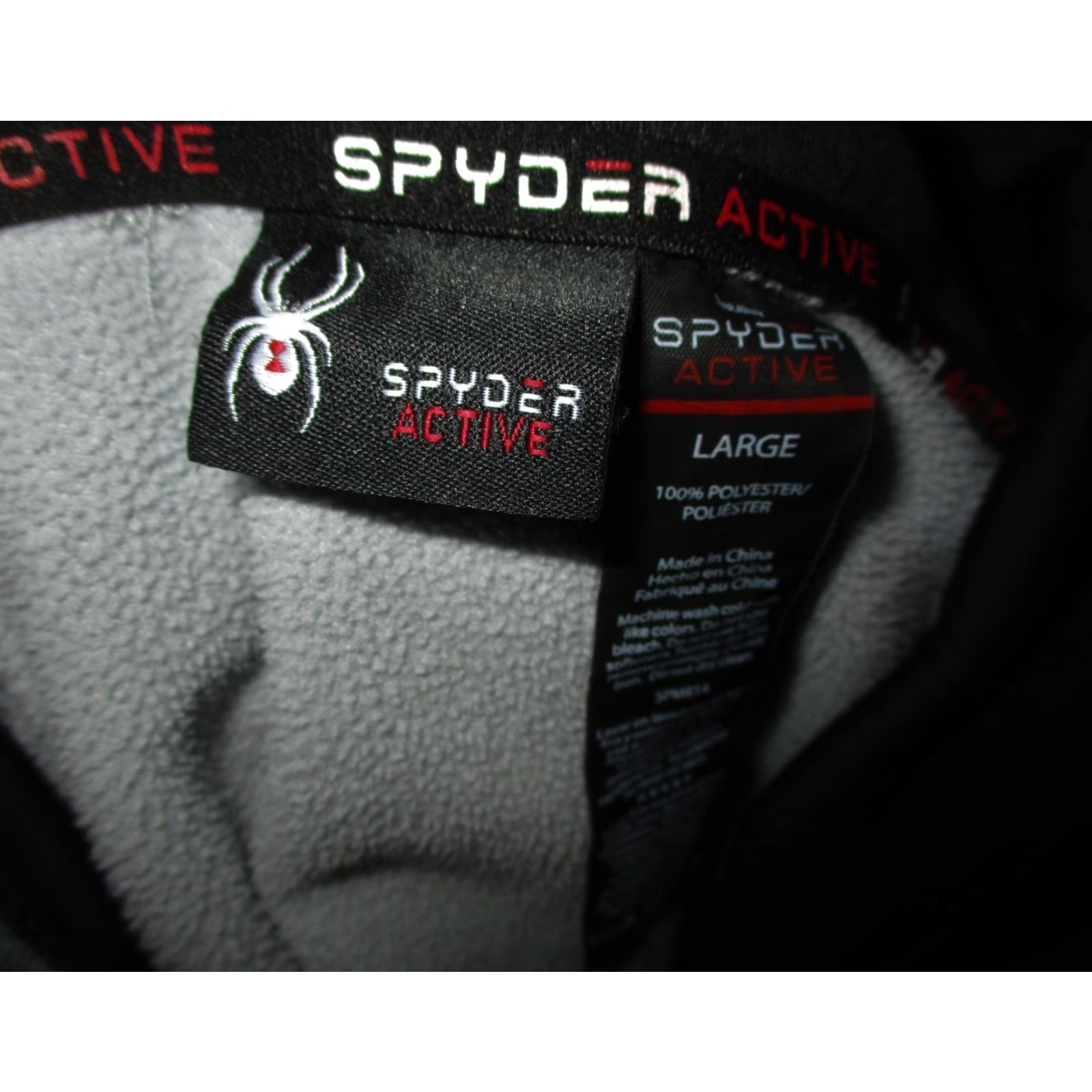 Spyder Spyder Gray Drawstring Hooded Sweatshirt Men's L Size US L / EU 52-54 / 3 - 6 Thumbnail