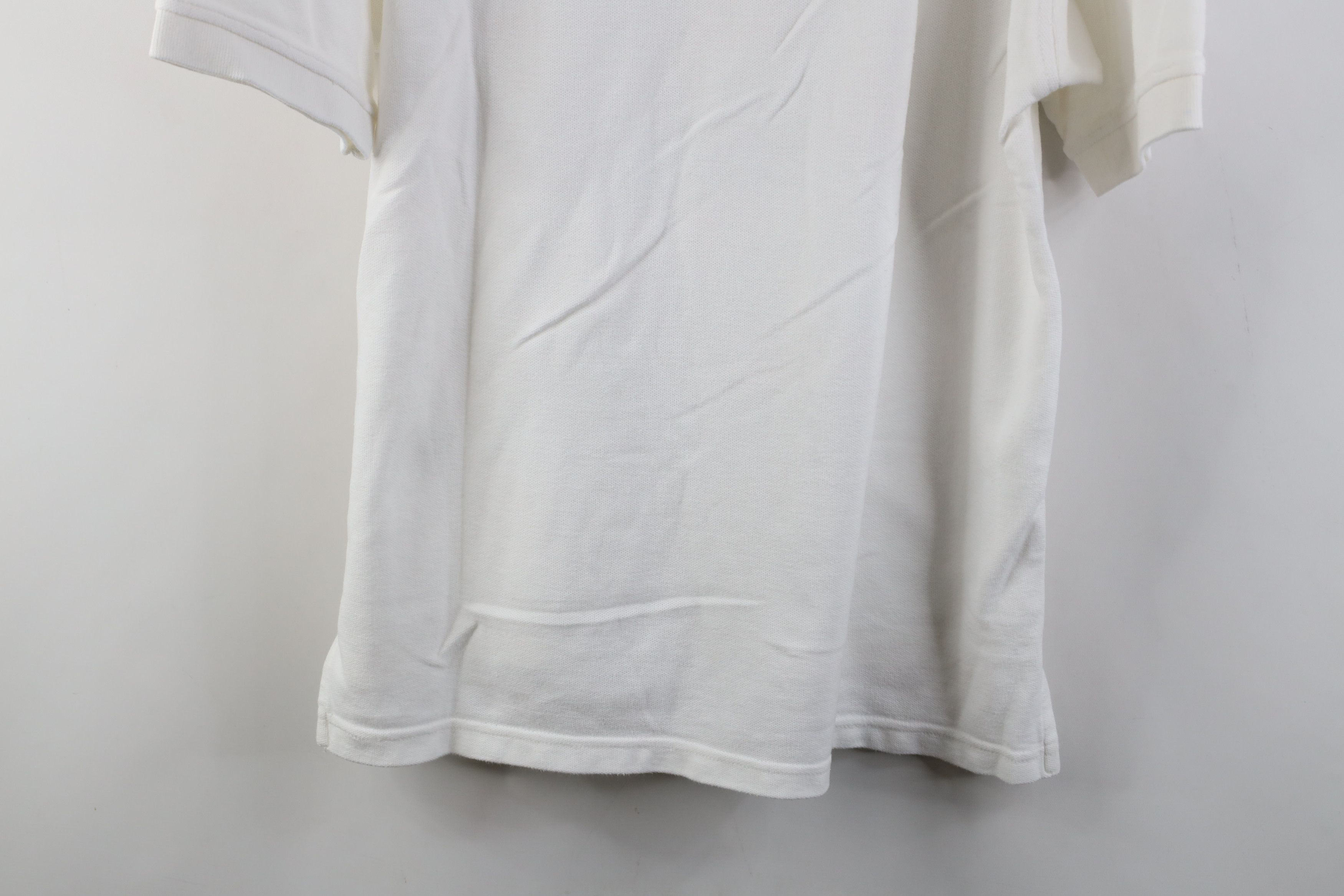 Reebok Vintage 90s Reebok Logo Pique Cotton Knit Golf Polo White Size US L / EU 52-54 / 3 - 13 Thumbnail