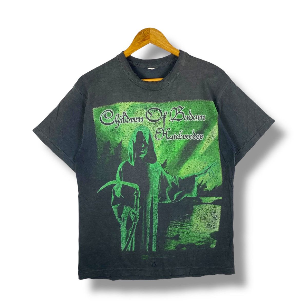 Band Tees Distressed Vintage 90's CHILDREN OF BODOM Hatebreed Album Size US L / EU 52-54 / 3 - 1 Thumbnail