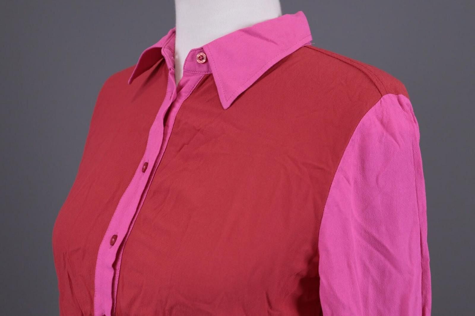 Designer Emily Van Den Bergh Red Button Down Blouse Shirt Size 36 Size M / US 6-8 / IT 42-44 - 9 Thumbnail