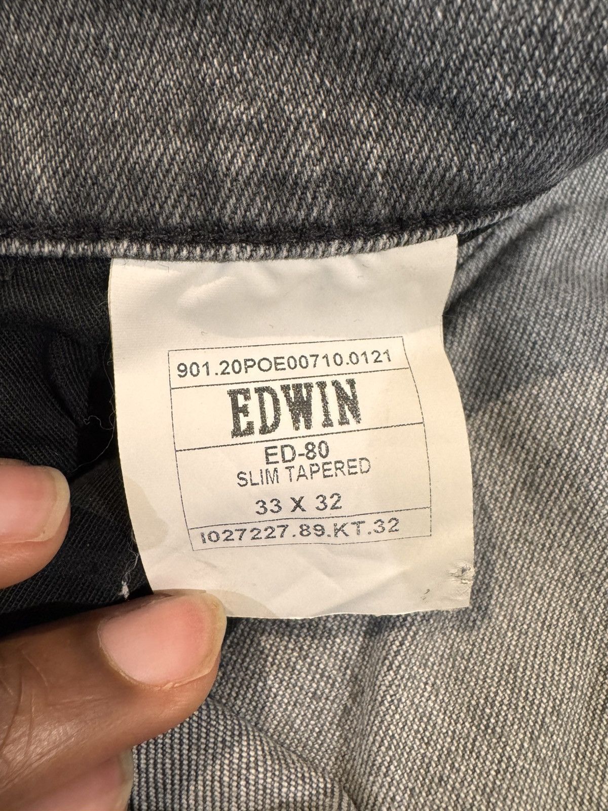 Edwin Faded grey denim pants Size US 33 - 5 Thumbnail