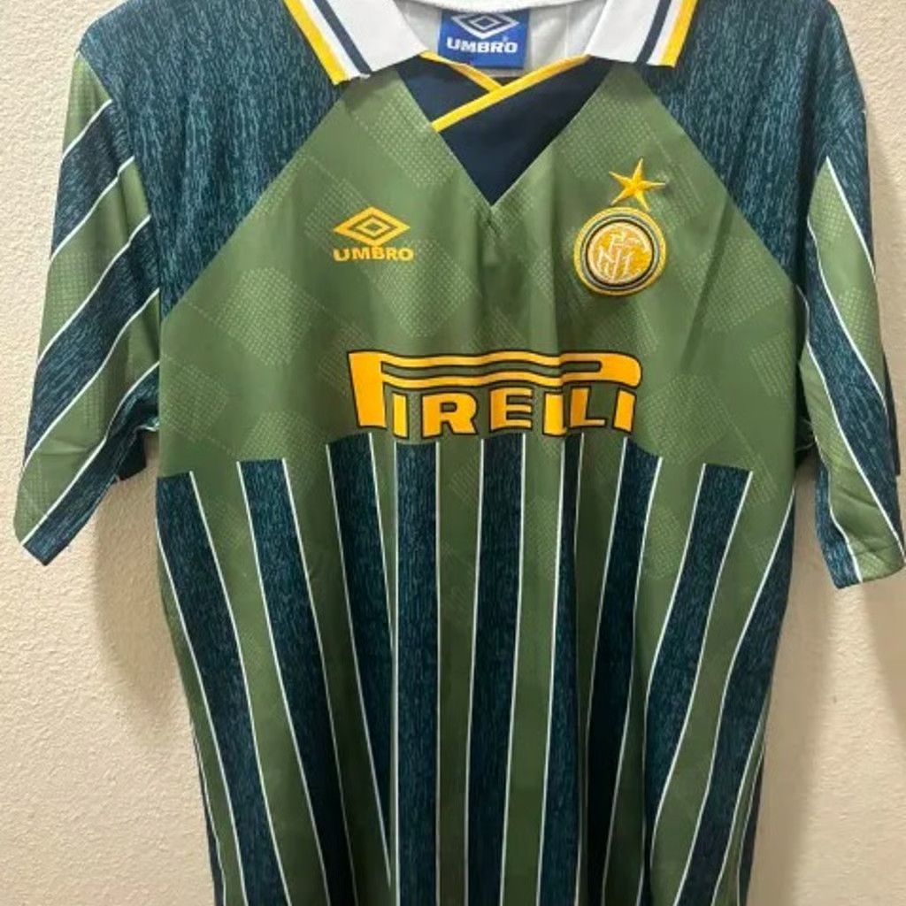 95/96 umbro England soccer jersey kit