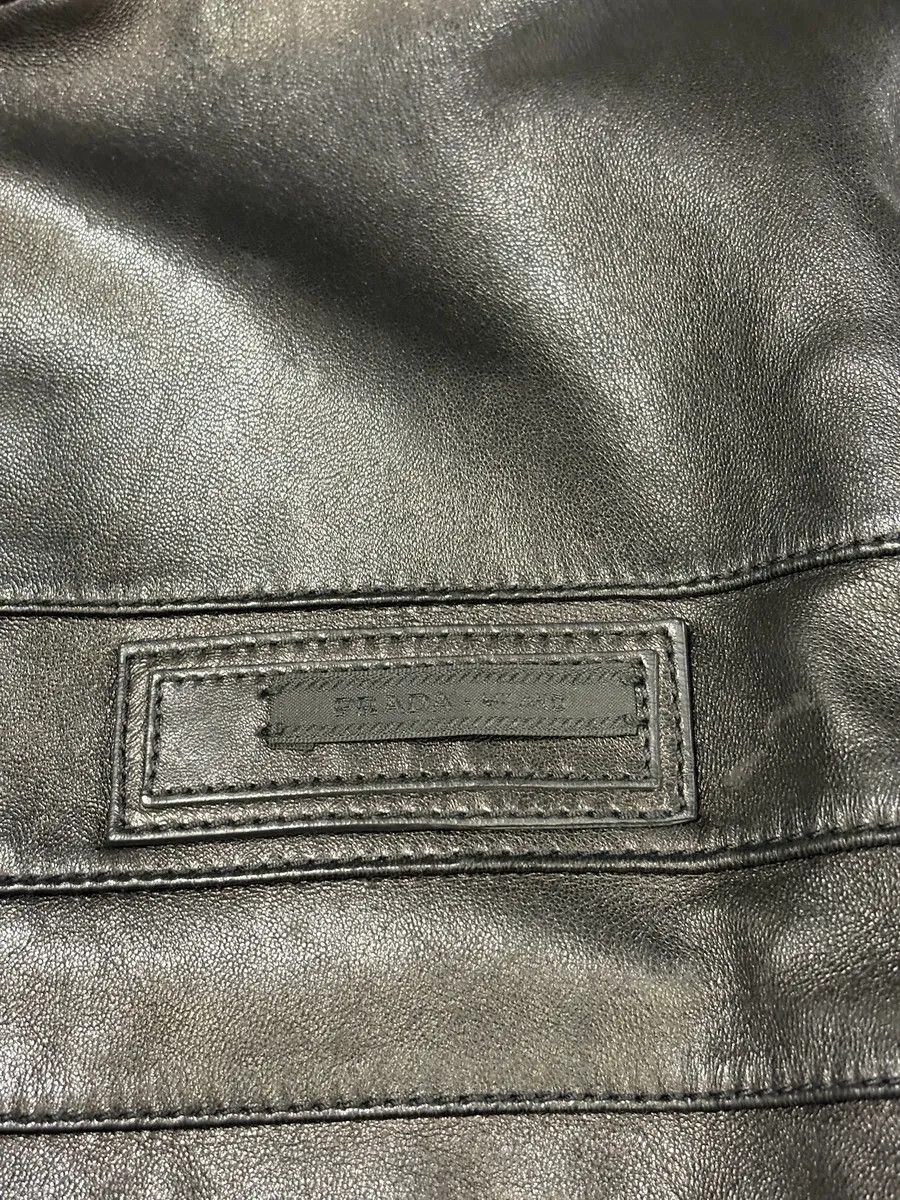 Prada AW2007 Prada Black Biker Premium Leather Jacket Size US M / EU 48-50 / 2 - 9 Thumbnail