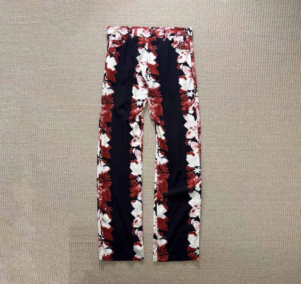 Jean Paul Gaultier Jean Paul Gaultier 90s Floral Print Pants J29 Size US 30 / EU 46 - 2 Thumbnail