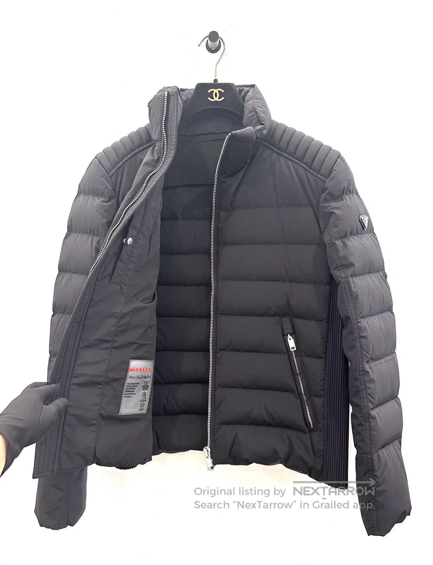 Prada Prada Men's Black Down Jacket. Size US M / EU 48-50 / 2 - 3 Thumbnail
