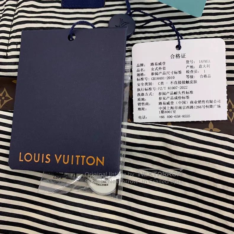 Louis Vuitton Louis Vuitton 24 Carrier Grey Vertical Stripe Cotton Hoode Size XXS / US 00 / IT 34 - 8 Thumbnail