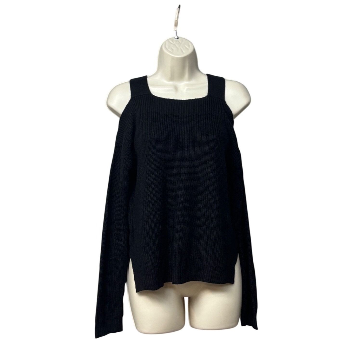 Other Hooked Up by I.O.T Junior’s Cold Shoulder Hi-Low Sweater, Bl Size XS / US 0-2 / IT 36-38 - 1 Thumbnail