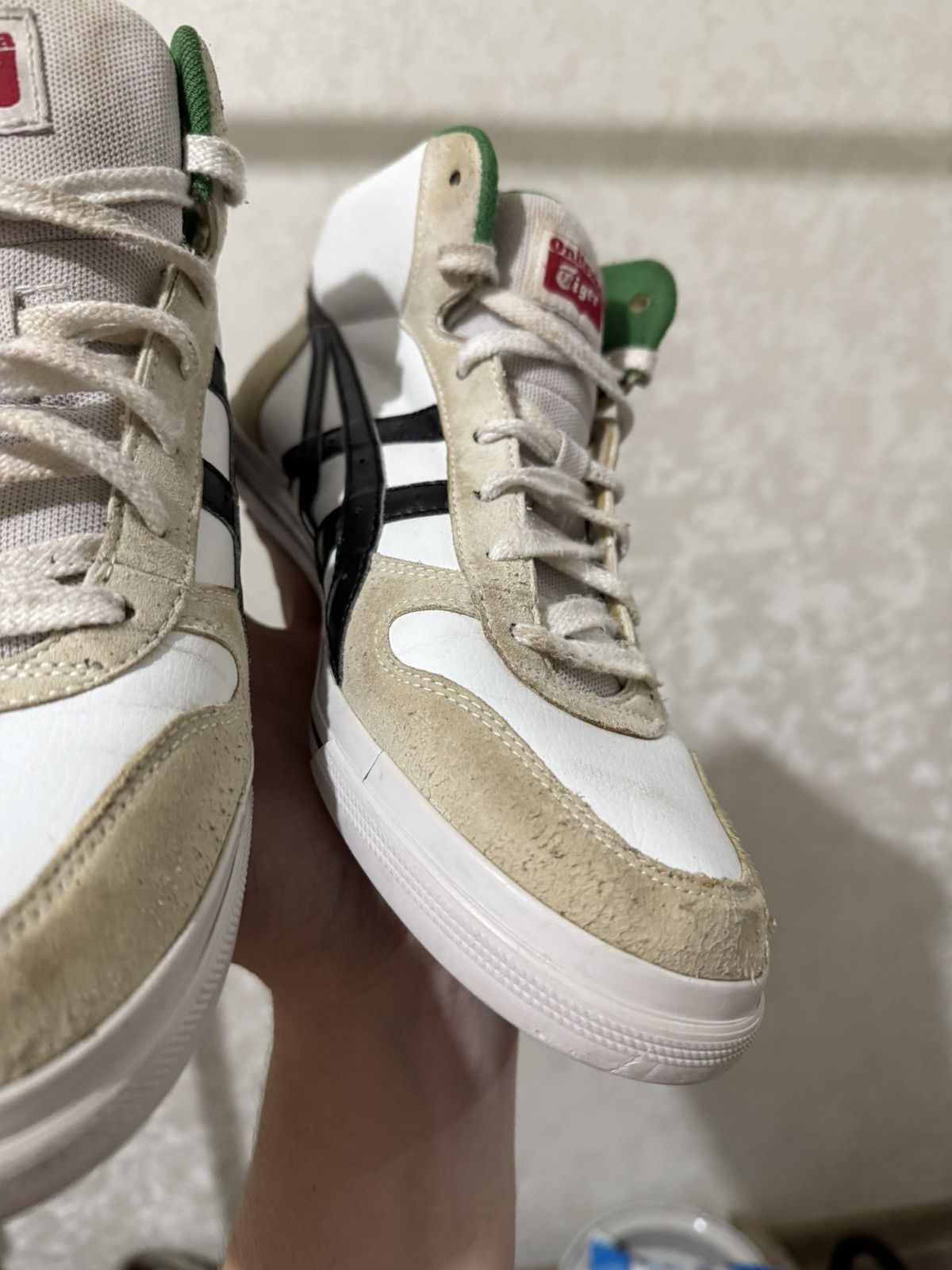 Asics ASICS ONITSUKA TIGER AARON MT HIGH-TOP SNEAKERS DISTRESSED Size US 10 / EU 43 - 8 Thumbnail