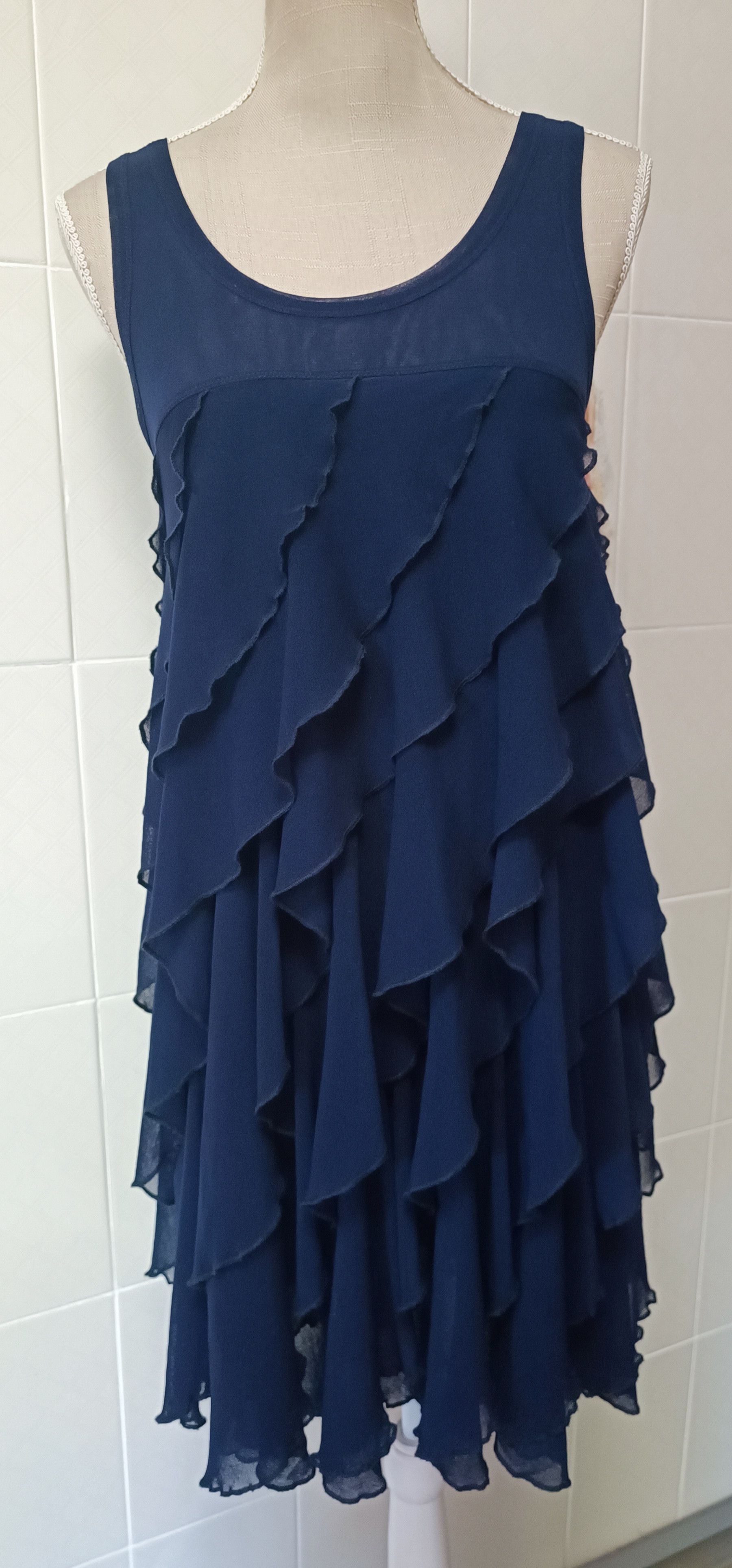Jean Paul Gaultier 2000's _ Ruffles Tank dress Size L / US 10 / IT 46 - 22 Thumbnail