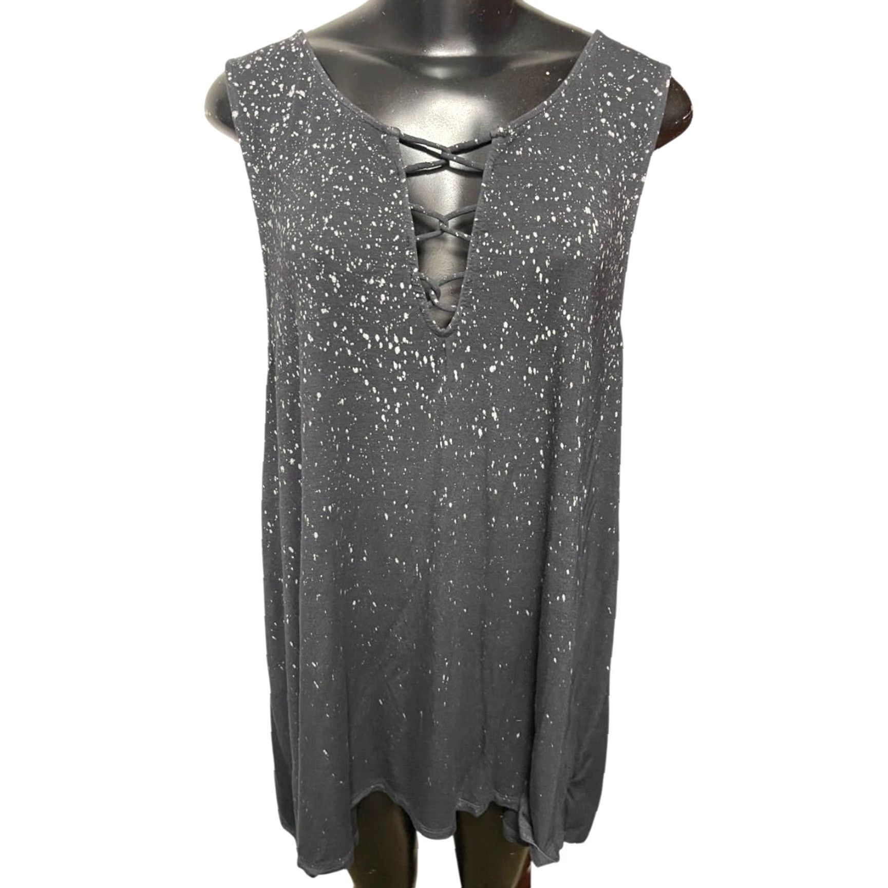 Vintage American Eagle Outfitters XXL Soft & Sexy Tank Splatter Pattern Womens Tunic Size XXL / US 16-18 / IT 52-54 - 2 Thumbnail