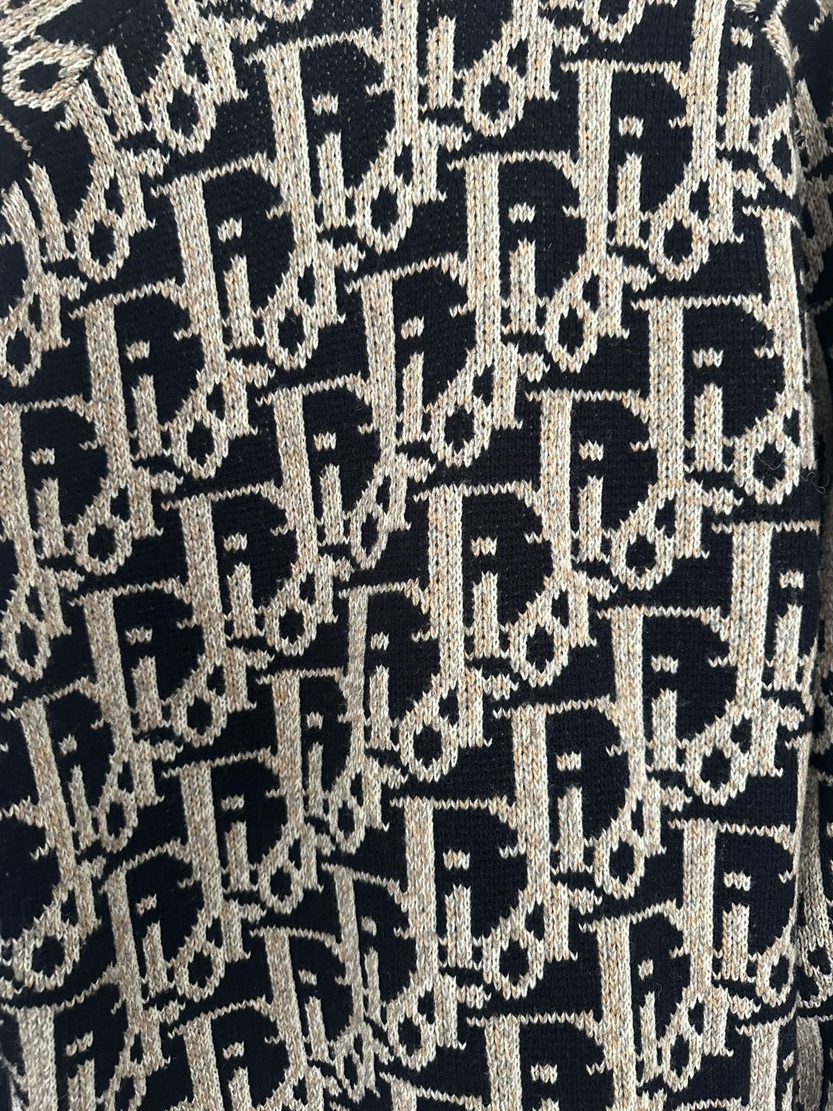 Dior Dior Oblique Logo All-Over Wool Cardigan Size US M / EU 48-50 / 2 - 4 Thumbnail