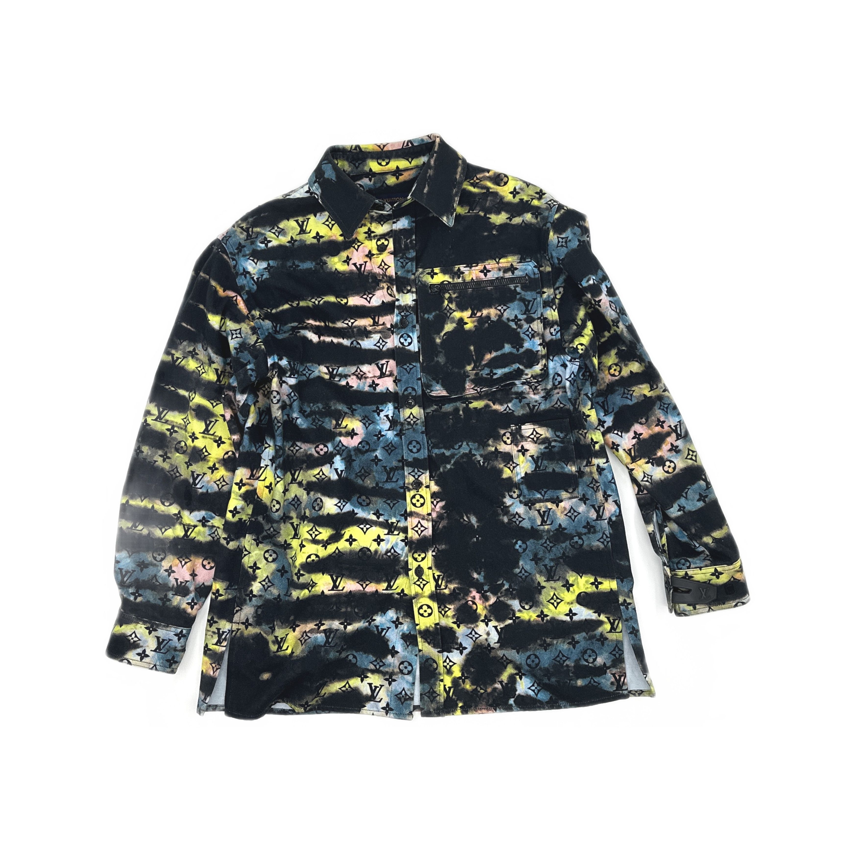 Louis Vuitton Louis Vuitton Tie-Dye Monogram Denim Shirt S Size US S / EU 44-46 / 1 - 1 Thumbnail