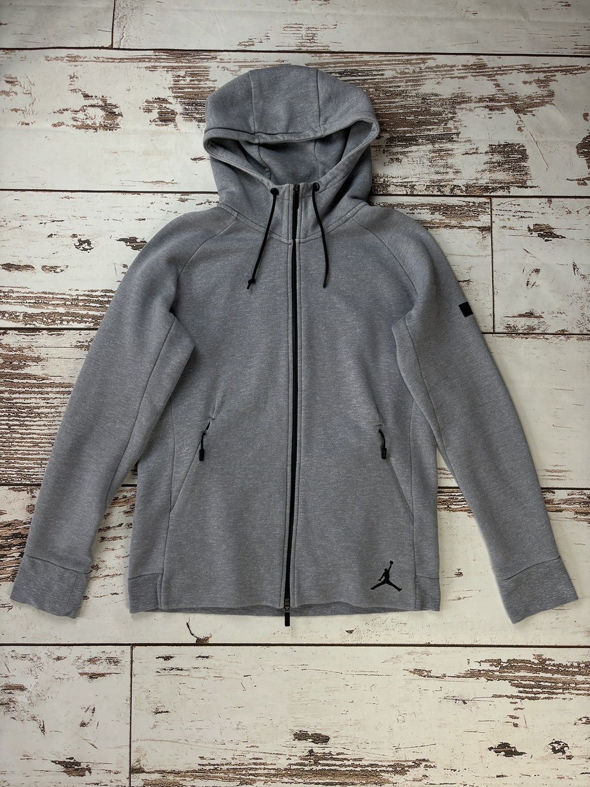 Jordan Brand Air Jordan Grey Zip Hoodie Drill Size US L / EU 52-54 / 3 - 1 Thumbnail