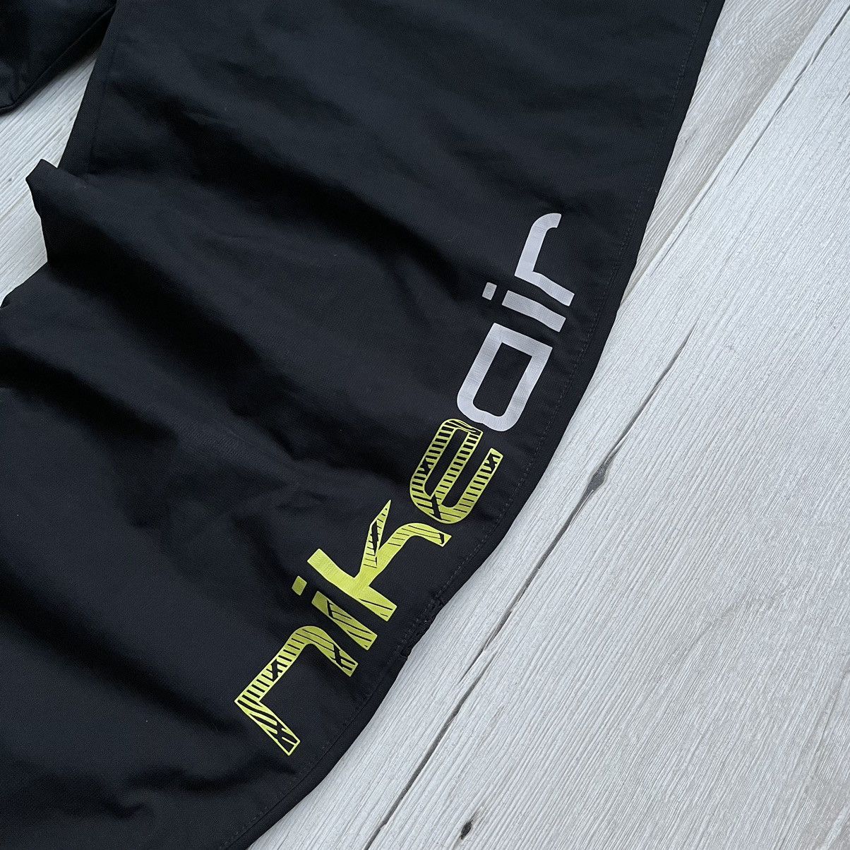Nike × Vintage Nike 00s Vintage Air Max Drill Y2K Nylon Baggy Pants S size Size US 31 - 4 Thumbnail