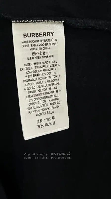Burberry Burberry Black Cotton T. Size US M / EU 48-50 / 2 - 5 Thumbnail