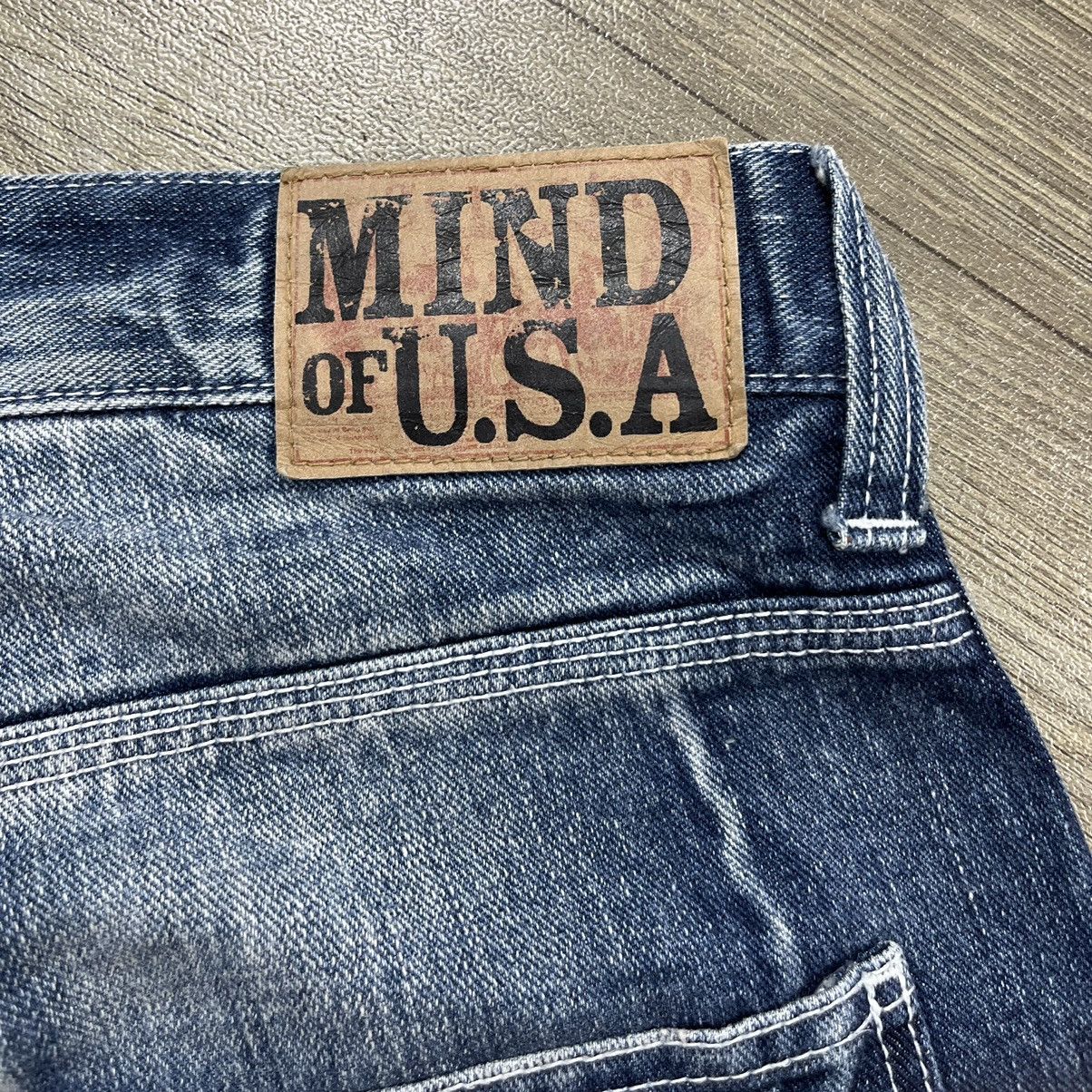 If Six Was Nine × Japanese Brand × Le Grande Bleu (L.G.B.) Mind of USA Distressed Patch Work Double Knee Painted Jeans Size US 32 / EU 48 - 14 Thumbnail