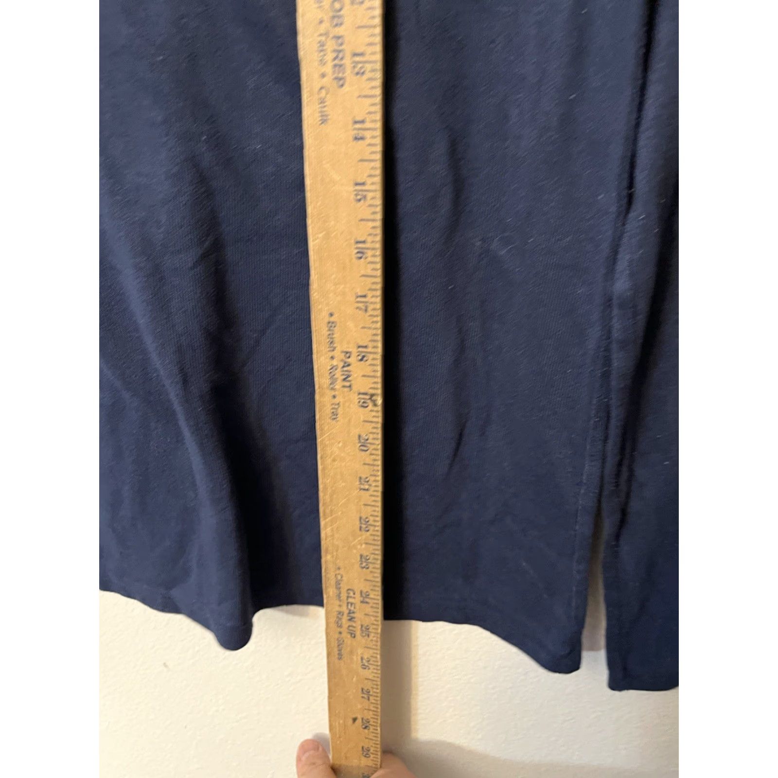 Lucky Brand Lucky Brand Sleep Shirt Medium Navy Blue V Neck Solid Long Sleeve Womens Size M / US 6-8 / IT 42-44 - 4 Thumbnail