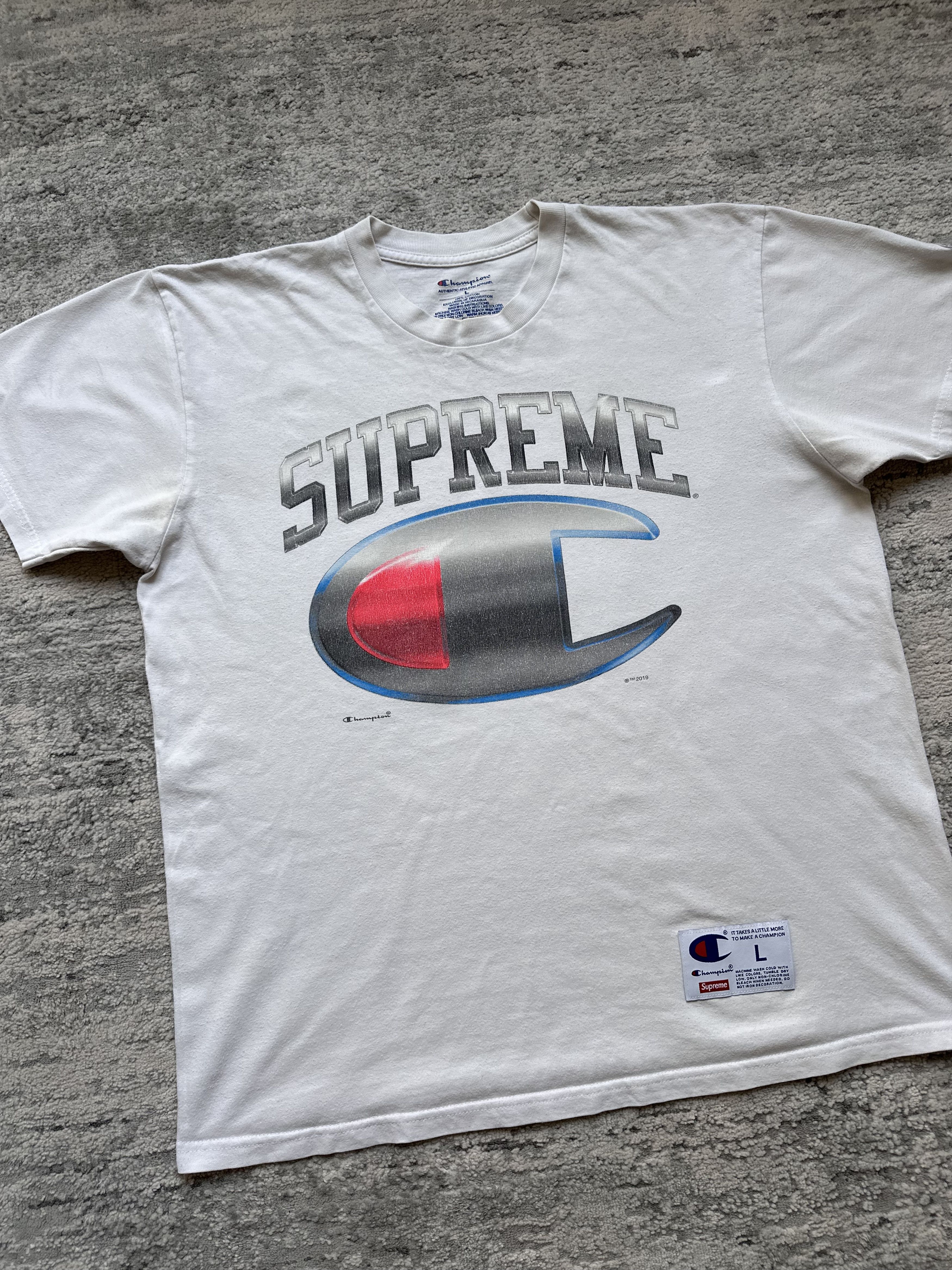 Champion × Supreme Supreme Champion t shirt Size US L / EU 52-54 / 3 - 2 Thumbnail