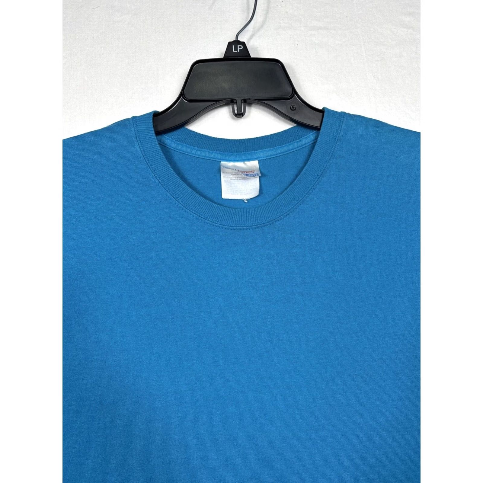 Hanes Hanes Heavyweight 50/50 T-Shirt M Blue VTG Crew Neck Short Sleeve Men Regular Size M Multiface Stitch Y2K Size US M / EU 48-50 / 2 - 6 Thumbnail
