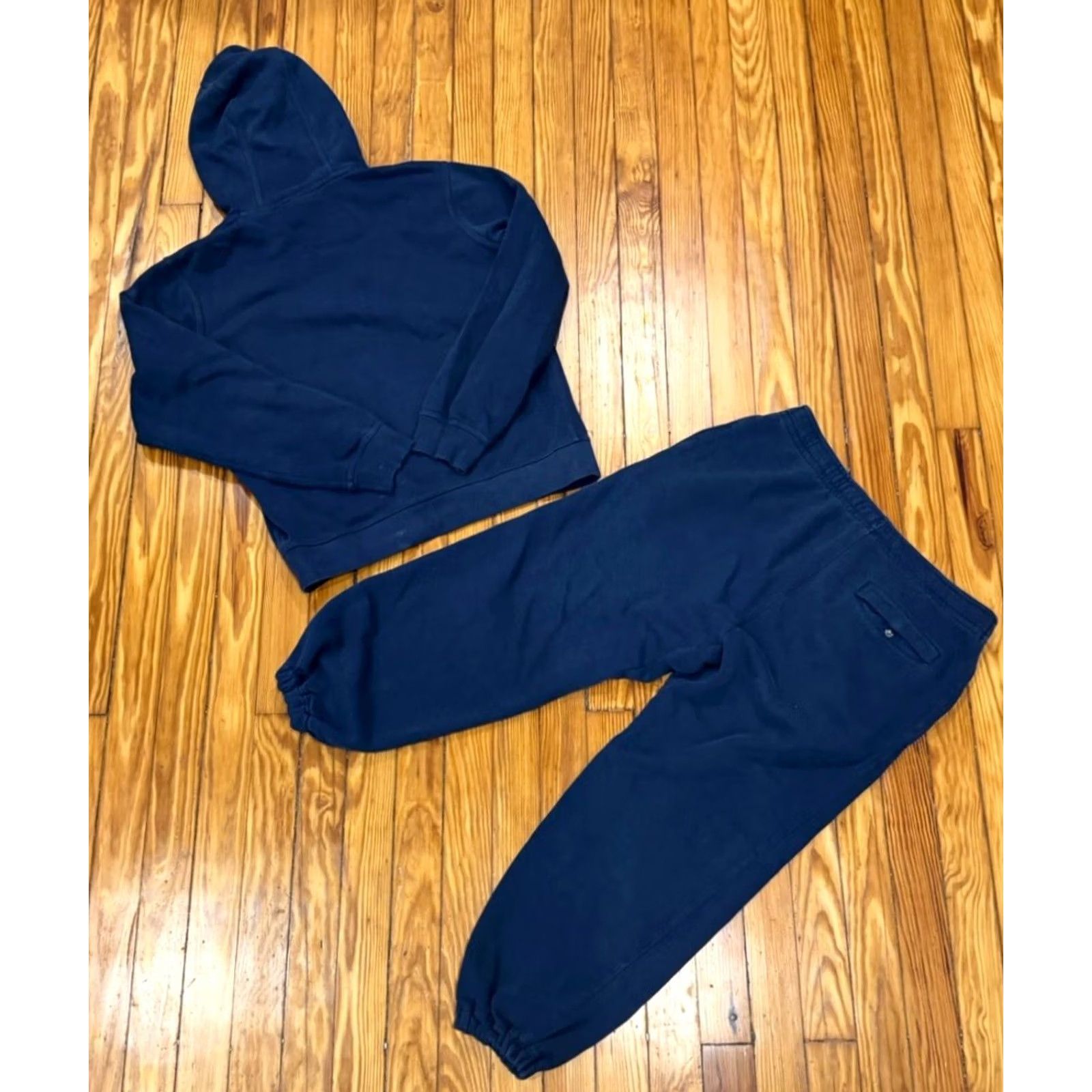 Nike Nike Club Fleece Blue Sweatshirt & Pants Set Medium / Large Sweatsuit 90s Mens Size US M / EU 48-50 / 2 - 2 Thumbnail