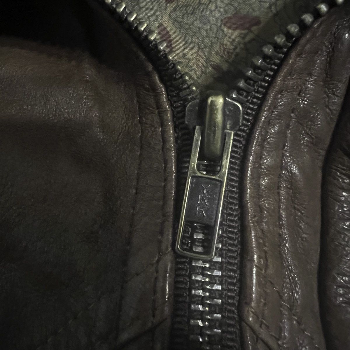 Other Vintage Brown Leather Bomber Jacket • Paisley Lining • XL Size US XL / EU 56 / 4 - 4 Thumbnail
